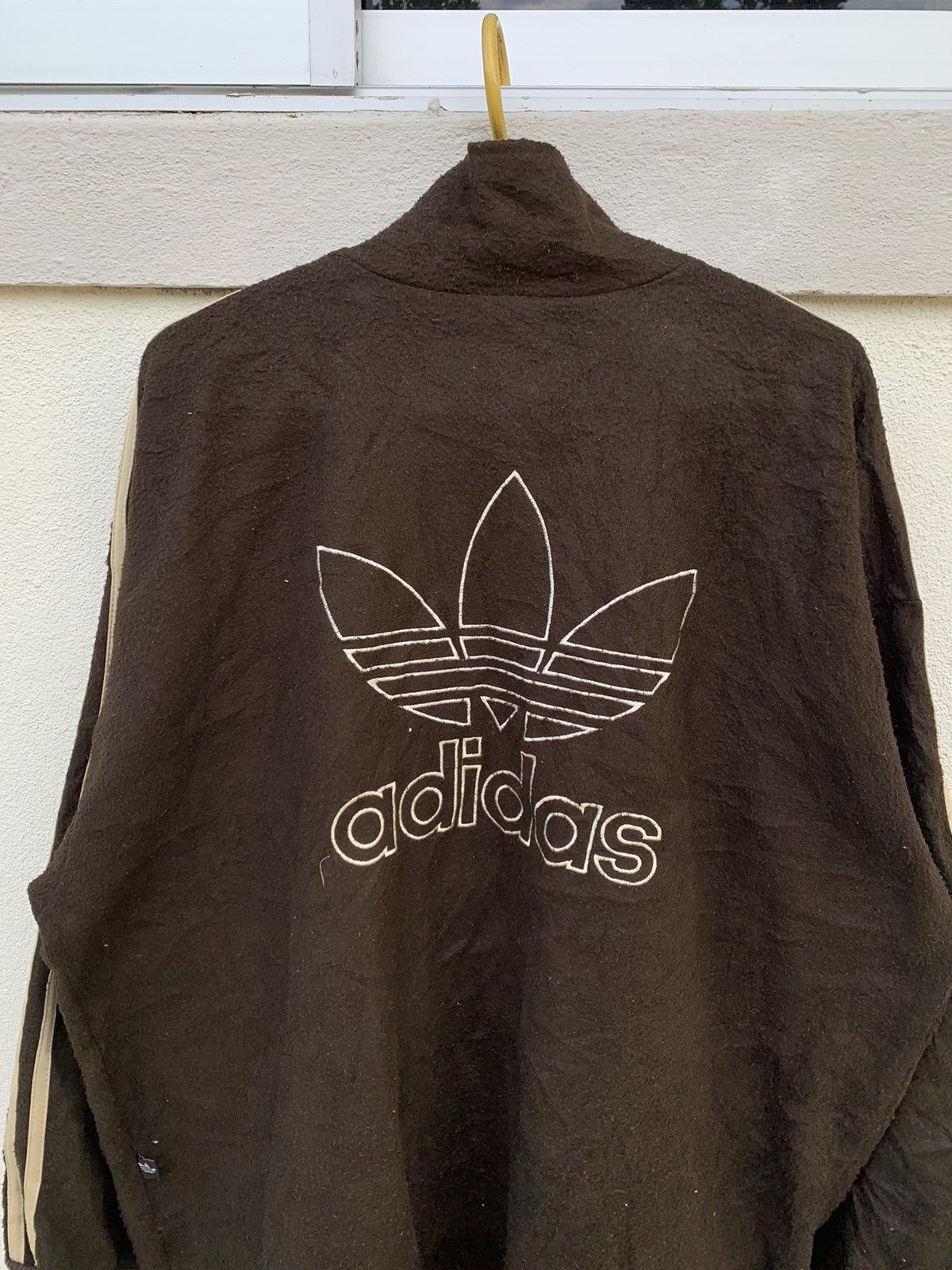 Adidas Adidas Big Logo Fleece Zipper Jacket Size US L / EU 52-54 / 3 - 6 Thumbnail