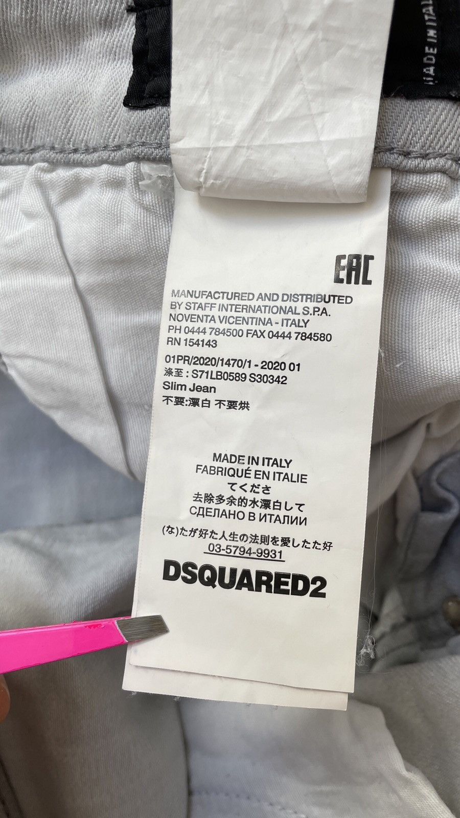 Dsquared2 Dsquared 2 Iconic Distressed Painted Slim Jeans Size US 31 - 18 Thumbnail