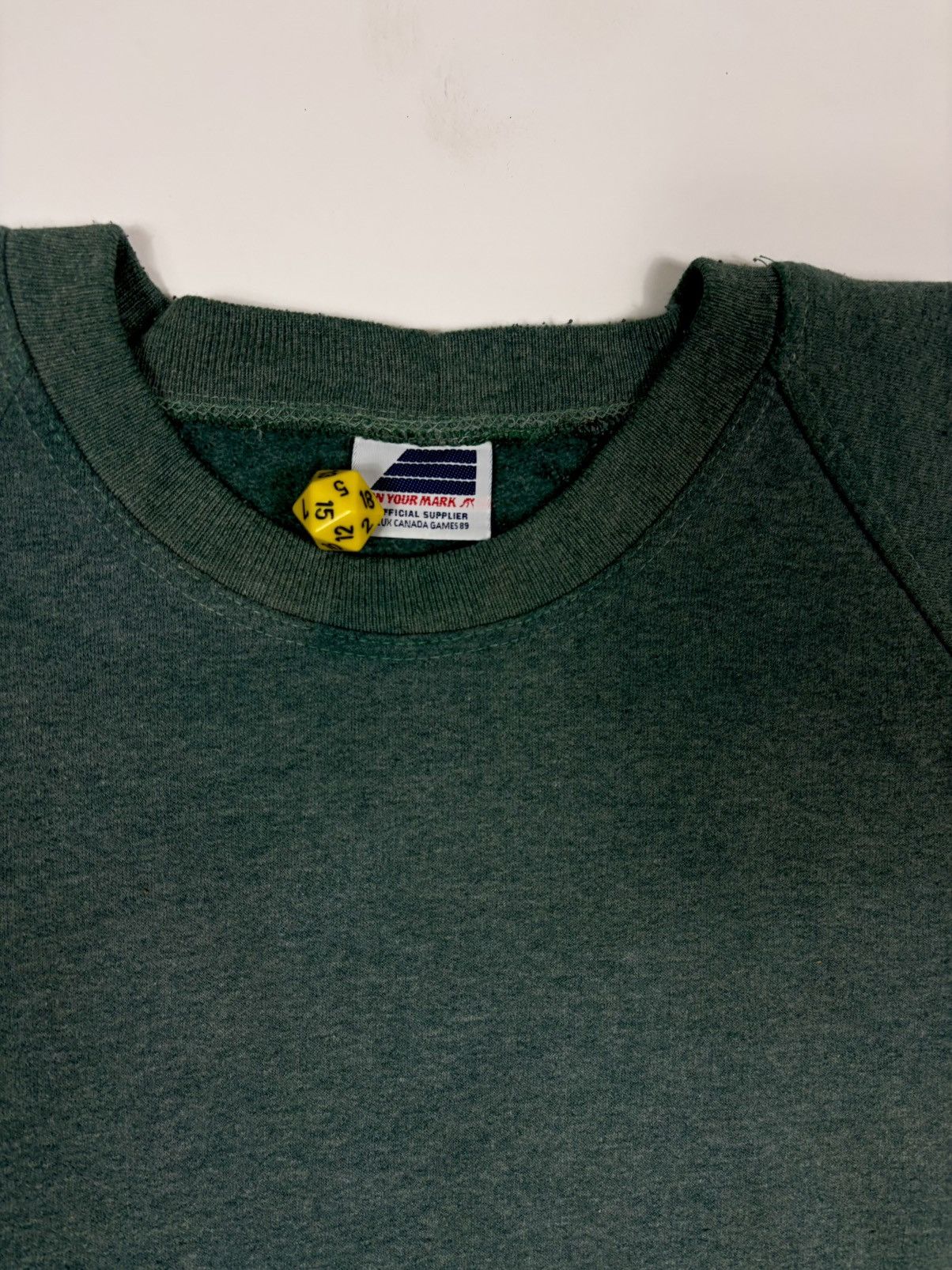 Unsound Rags × Vintage 1980s Green Acid Wash Raglan Sweatshirt – Made in Canada Size US XL / EU 56 / 4 - 2 Thumbnail