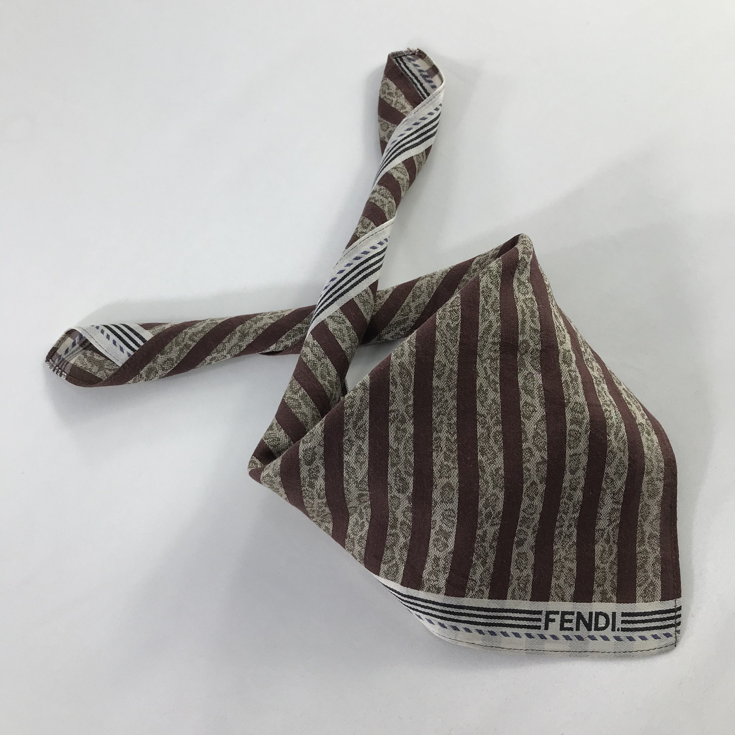 Vintage Vintage Fendi Bandana / Handkerchief / Neckerchief - S568 Size ONE SIZE - 4 Thumbnail