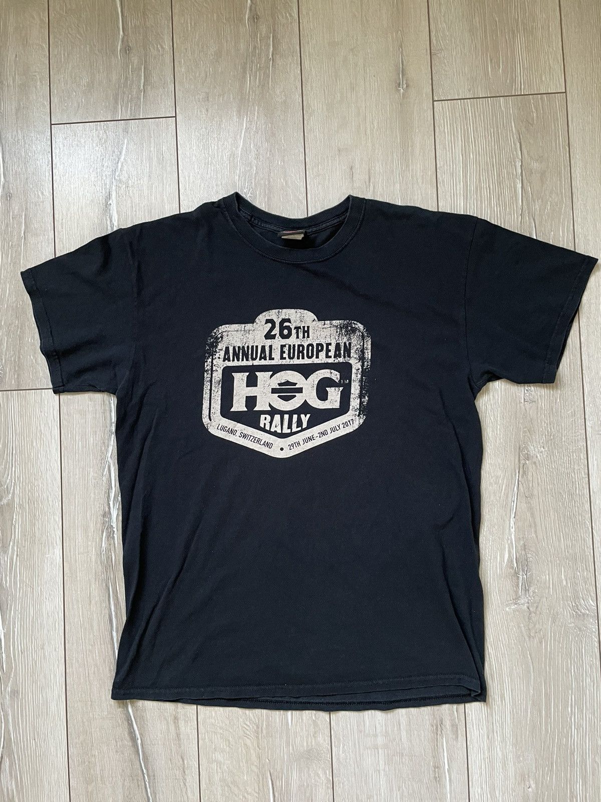 Harley Davidson × Vintage Harley Davidson HOG rally swiss vintage t shirt Size US L / EU 52-54 / 3 - 1 Thumbnail