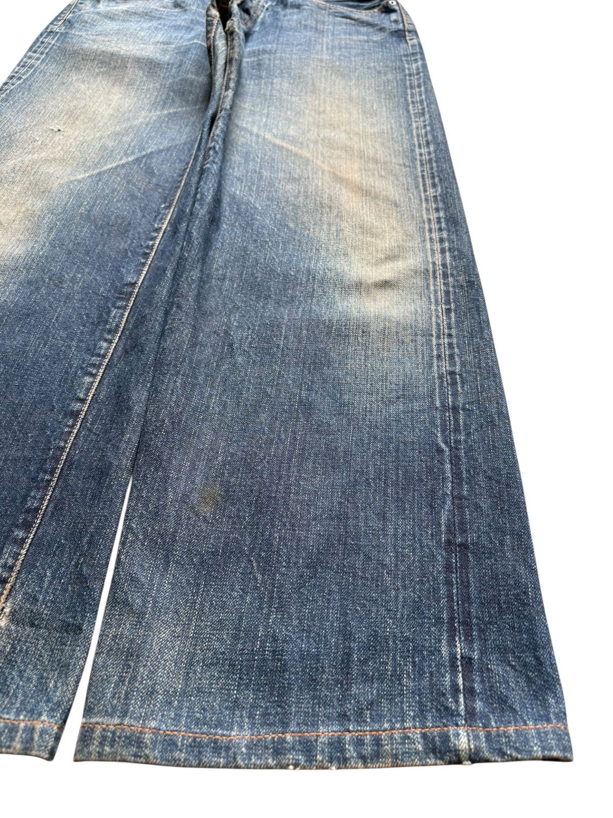 Japanese Brand Vintage Japan Brand Selvedge Rusty Mud Wash Baggy Jeans Size US 32 / EU 48 - 8 Thumbnail