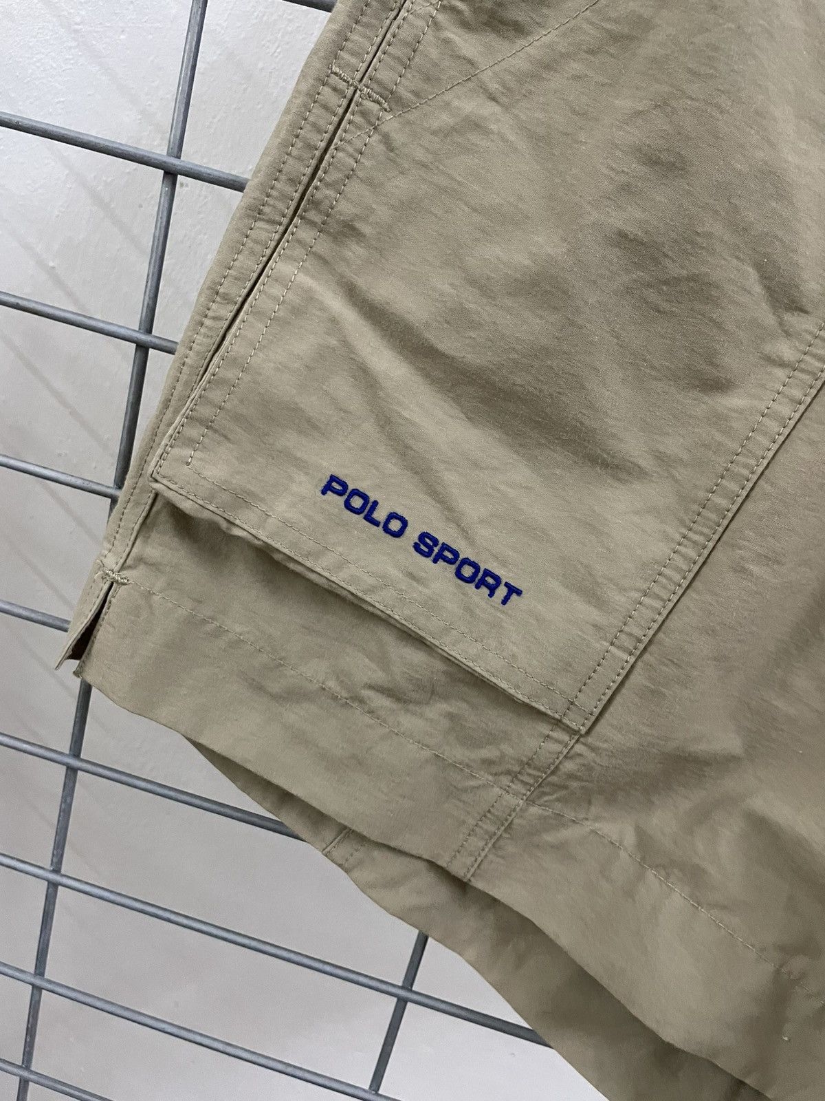 Beauty Beast × Polo Ralph Lauren × Vintage Rare Beautiful Polo Sport Ralph Lauren Fatigue Nylon Shorts Size US 34 / EU 50 - 3 Thumbnail