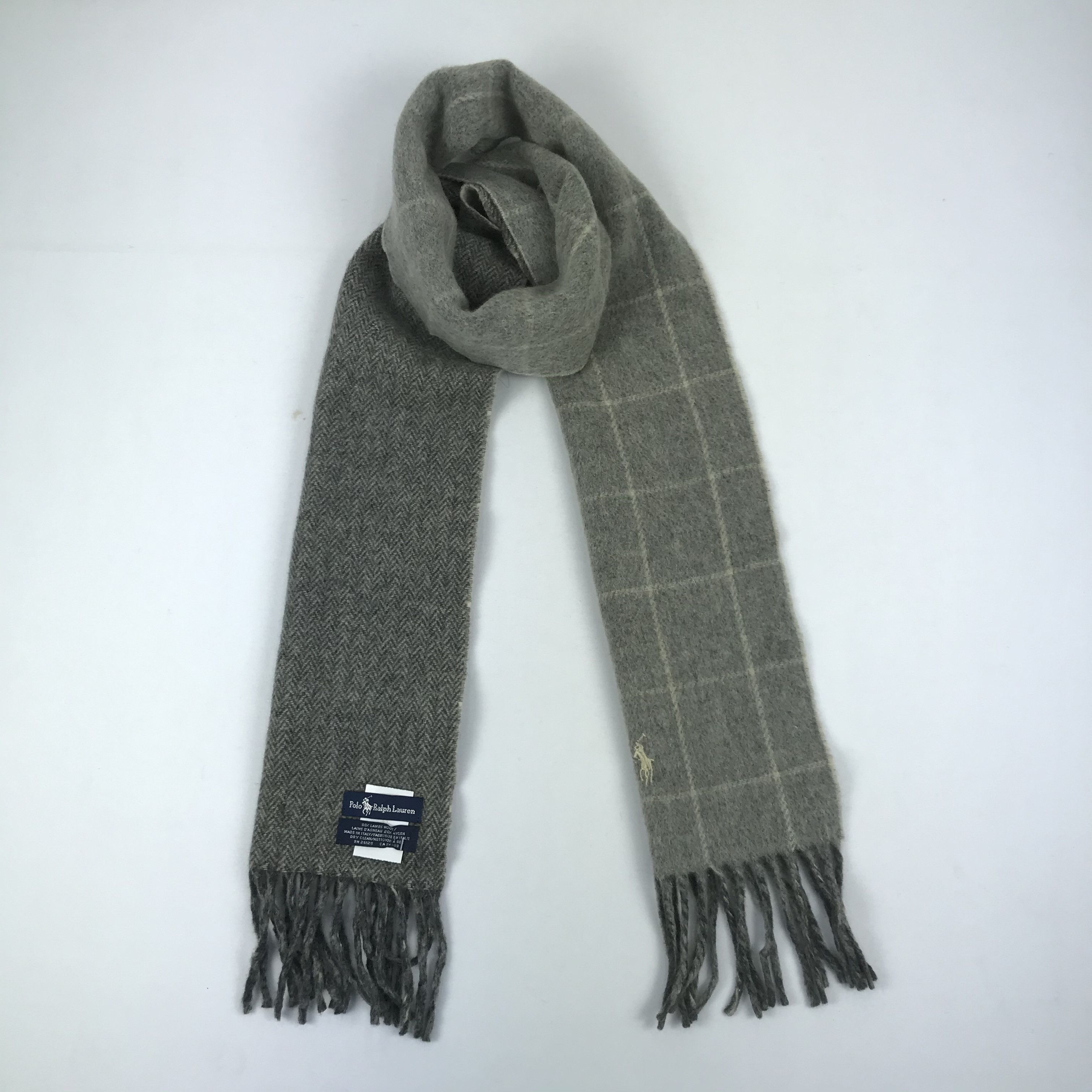 Polo Ralph Lauren × Ralph Lauren × Vintage Polo Ralph Lauren Scarf Muffler Wool Neckwear Scarves Size ONE SIZE - 2 Thumbnail