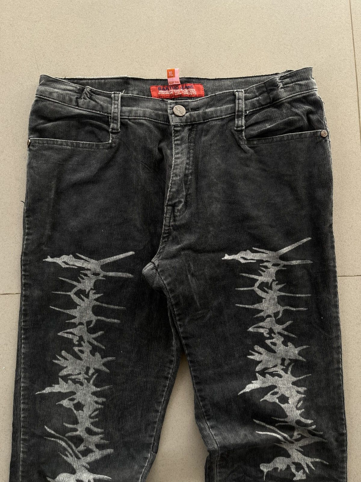 14th Addiction JAPANESE BANTUO CORDUROY FLARE BOOT CUT PANTS PUNK VKEI Size US 29 - 4 Thumbnail