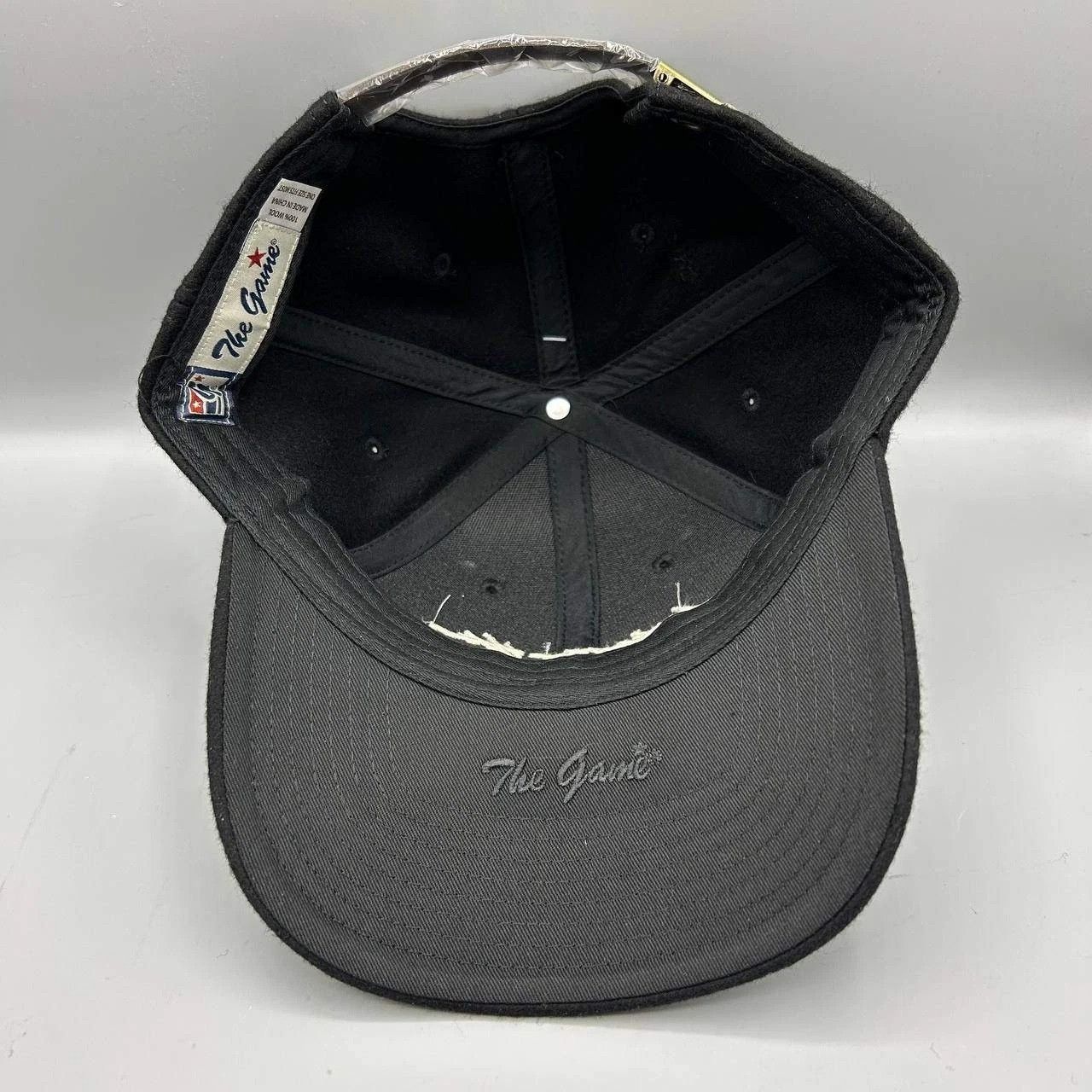 The Game Jackson Hole Hat Men Black Embroidered Strap Back Wool Size ONE SIZE - 2 Thumbnail
