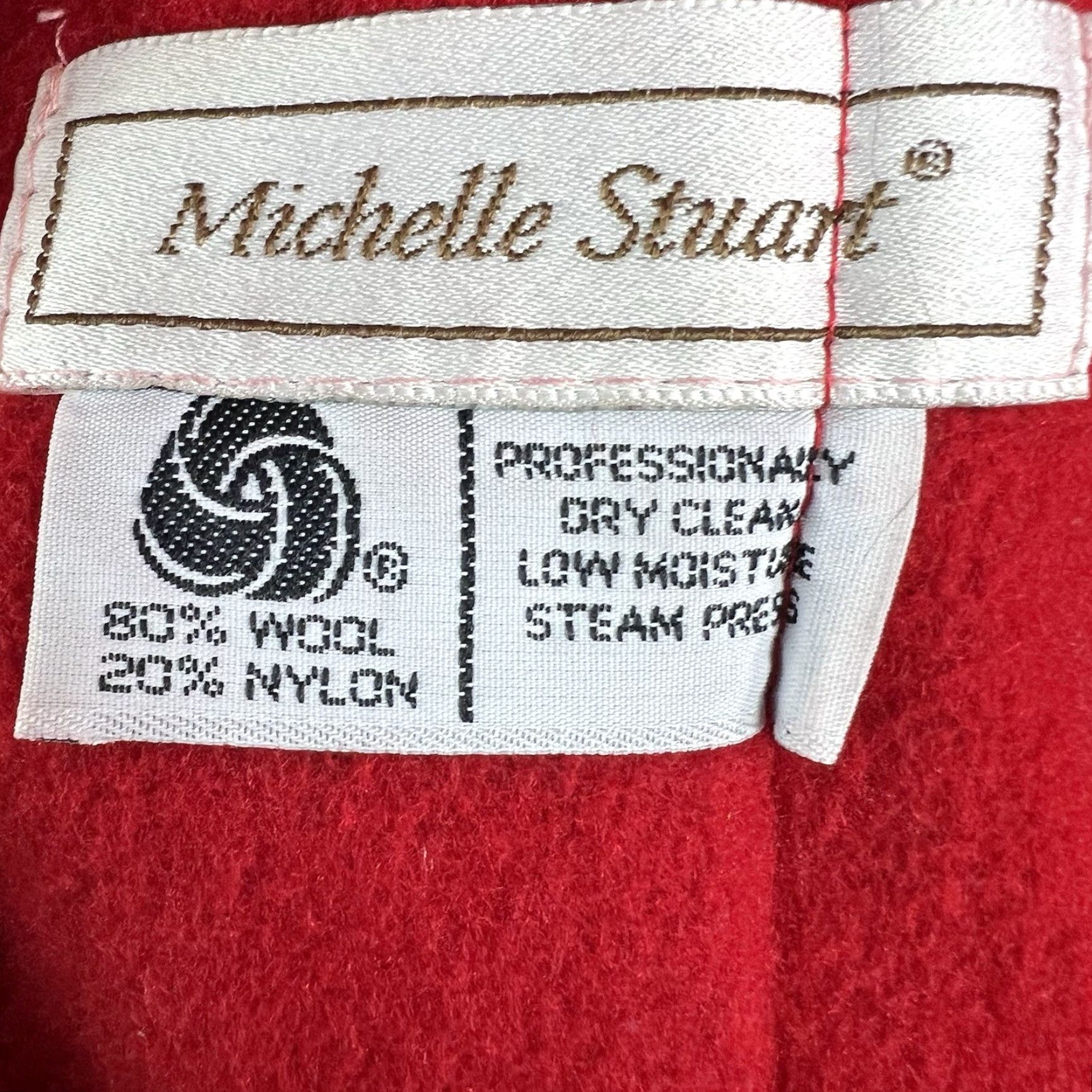 Vintage VINTAGE Michelle Stewart Wool Blend Toggle Coat Women’s XL Red 80s Vintage Wool Coat Women XL Red Size XL / US 12-14 / IT 48-50 - 7 Thumbnail