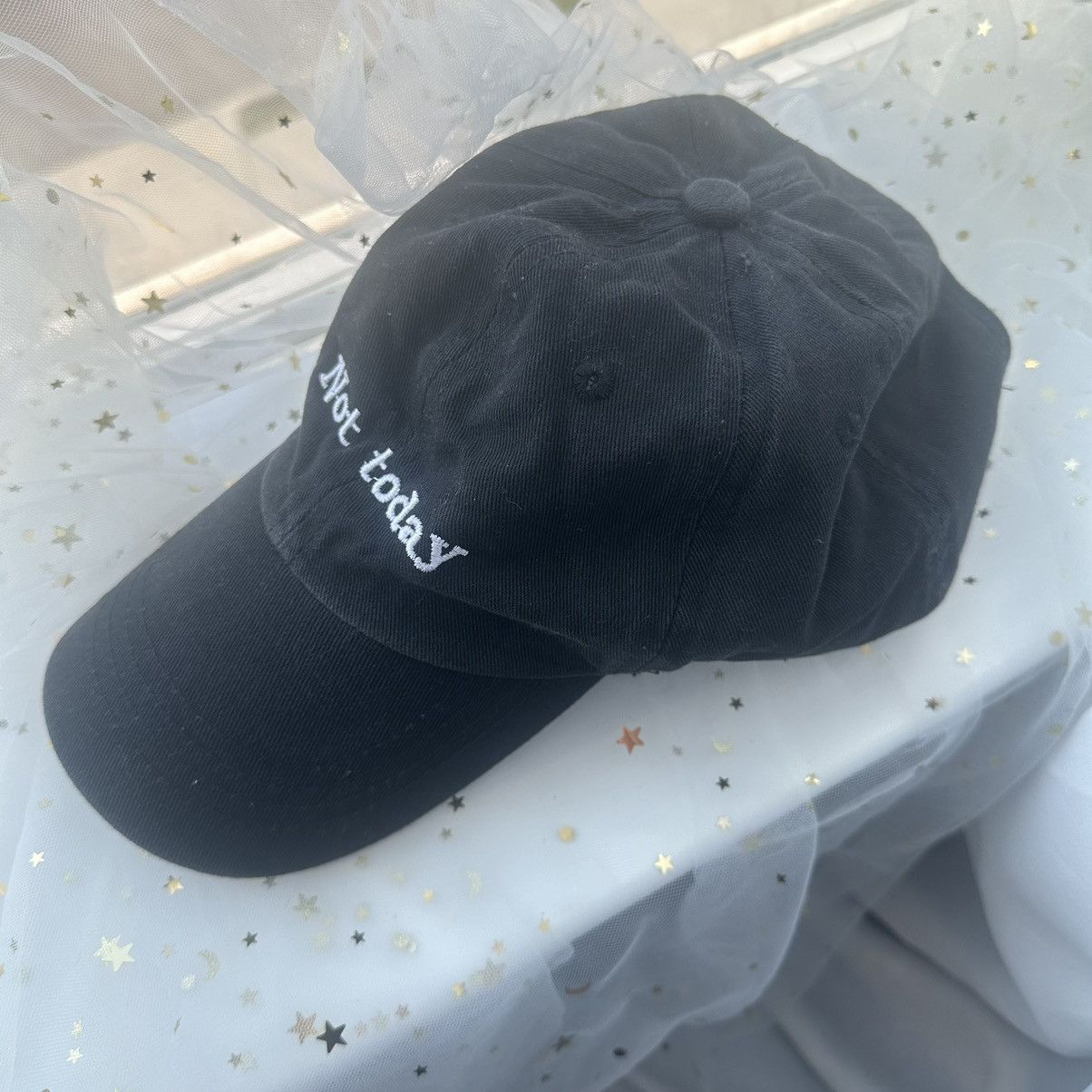Other Not Today Baseball Cap Embroidered Quote Cotton Unisex Hat Size ONE SIZE - 2 Thumbnail