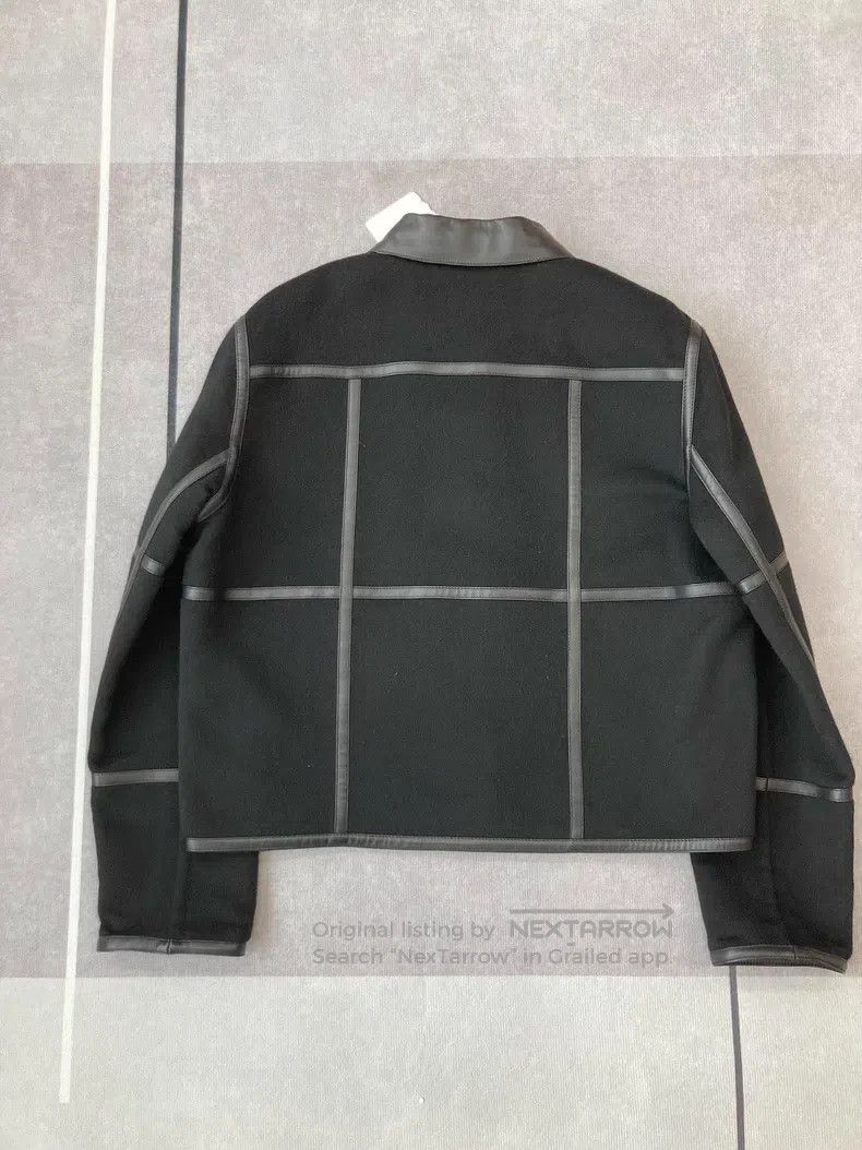 Hermes Hermes Black Cashmere and Leather Crop Jacket Size M / US 6-8 / IT 42-44 - 3 Thumbnail