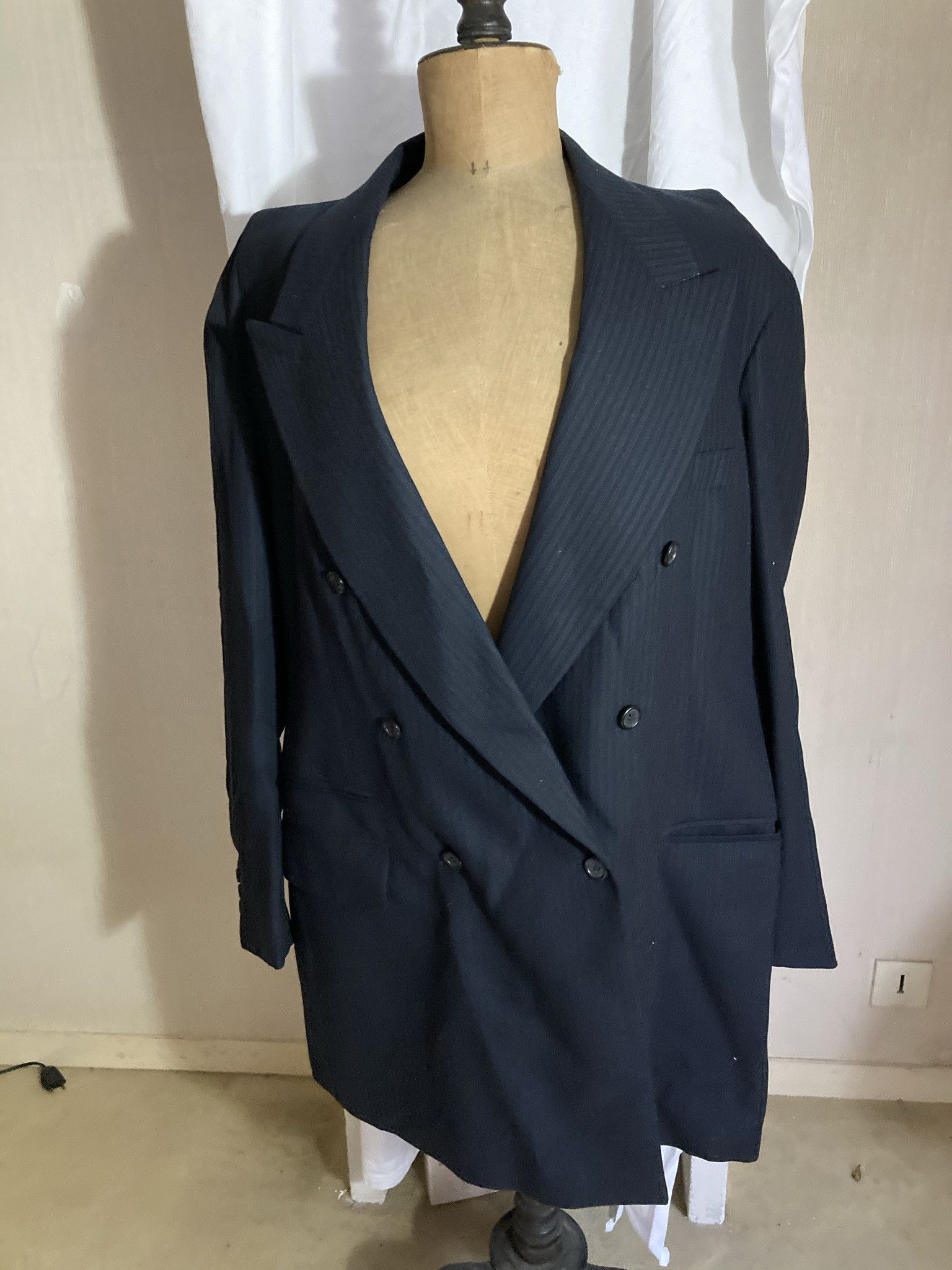 Maison Margiela Vintage Martin Margiela Double Breasted Pinstripe Blazer 42 Size M / US 6-8 / IT 42-44 - 6 Thumbnail
