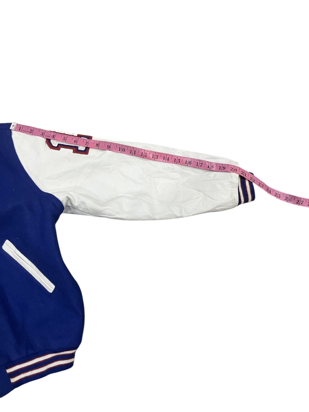 Holloway vintage HOLLOWAY varsity jaket sleeve leather Size US L / EU 52-54 / 3 - 13 Thumbnail