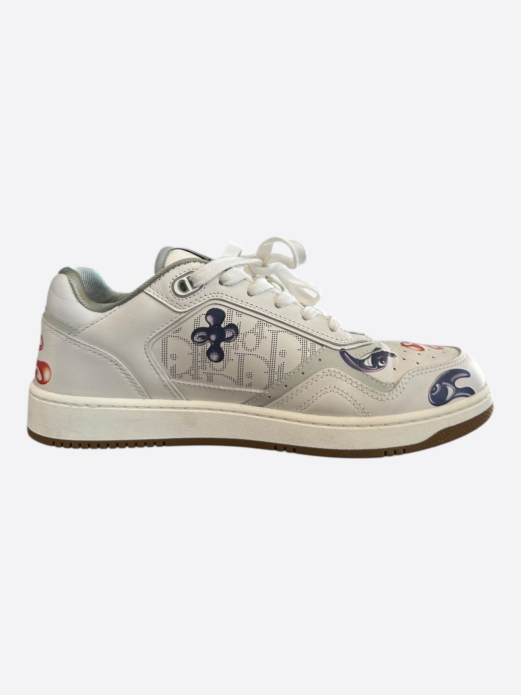 Dior Kenny Scharf White & Multicolor Oblique Faces B27 Sneakers Size US 10 / EU 43 - 5 Thumbnail