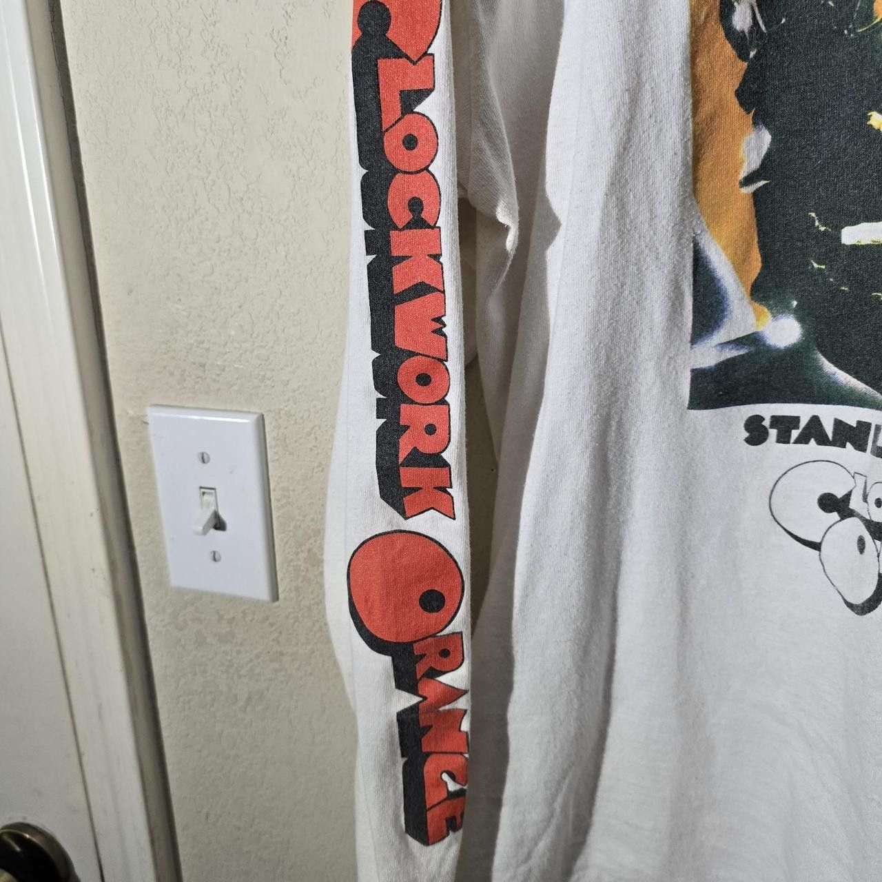 Fruit Of The Loom Vintage 90s A Clockwork Orange Long Sleeve Movie Promo Tee Size US XL / EU 56 / 4 - 5 Thumbnail