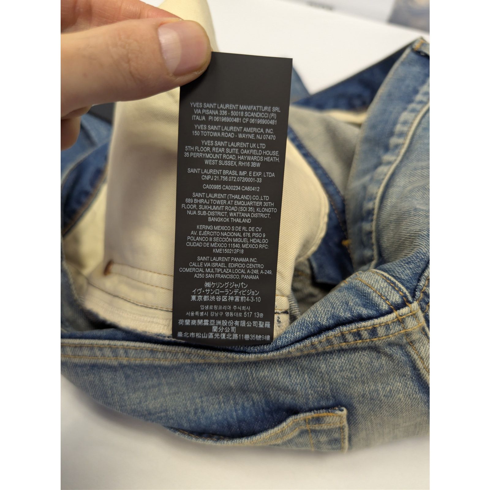 Saint Laurent Paris o1rshd1 Mick Jeans in Authentic Vintage Blue Size US 33 - 20 Thumbnail