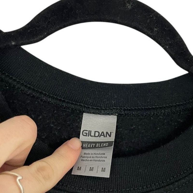 Gildan Dancing is a Dangerous Game Skeleton Black Sweatshirt Size M / US 6-8 / IT 42-44 - 5 Thumbnail