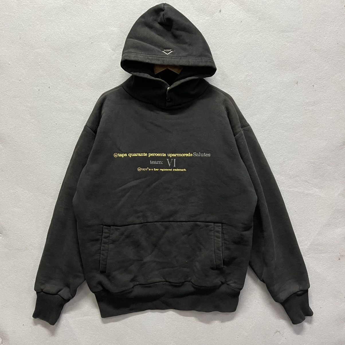 Wtaps WTAPS 40% Up Armored “Team VI Salutes” Vintage Black Hoodie Size US L / EU 52-54 / 3 - 1 Thumbnail