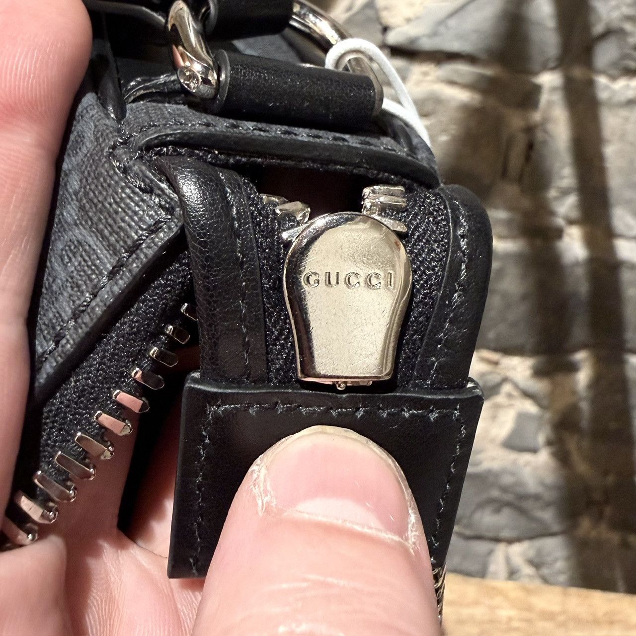 Gucci Gucci Black GG Supreme Small Crossbody Messenger Bag Size ONE SIZE - 10 Thumbnail