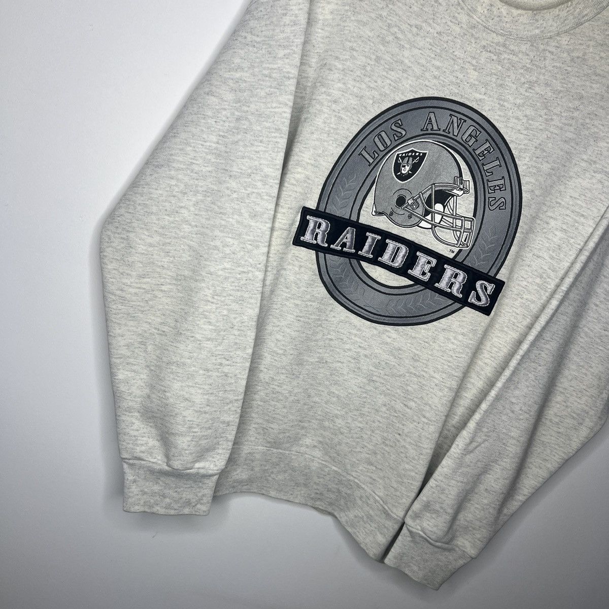 NFL × Vintage Crazy Vintage 90s Los Angeles Raiders Crewneck Sweatshirt Size US L / EU 52-54 / 3 - 3 Thumbnail
