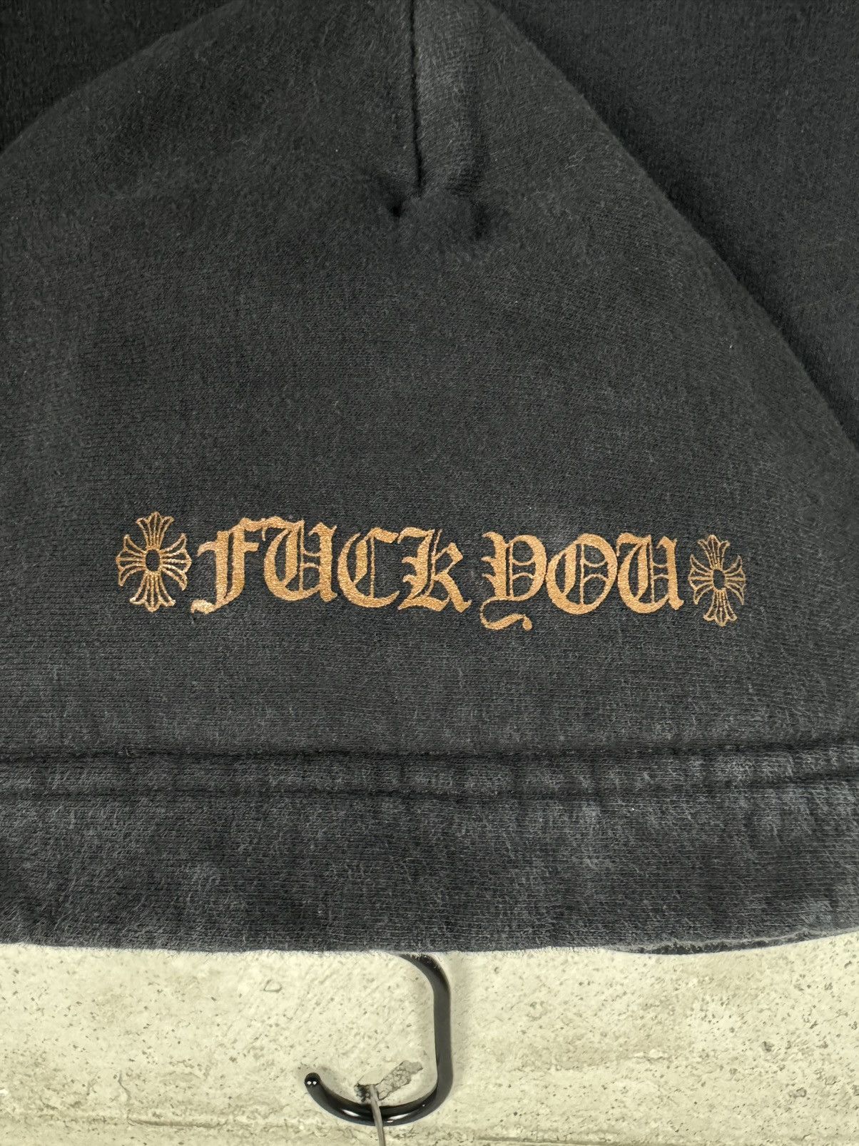 Chrome Hearts Chrome Hearts Bronze “Fuck You” Hoodie - Sz Large Size US L / EU 52-54 / 3 - 8 Thumbnail