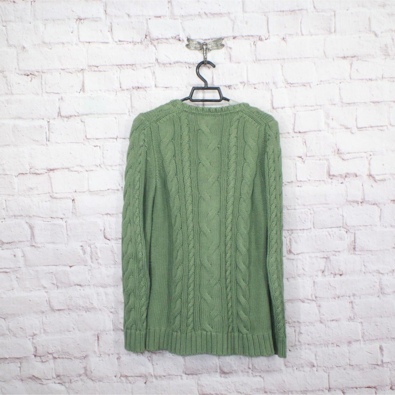L.L. Bean LL Bean Women's Double L Cable Sweater Crewneck Size S / US 4 / IT 40 - 6 Thumbnail