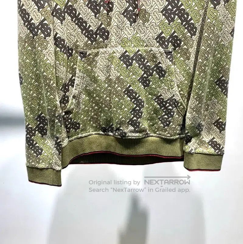 Burberry Burberry Green Cotton Men's Hoodie. Size US L / EU 52-54 / 3 - 7 Thumbnail