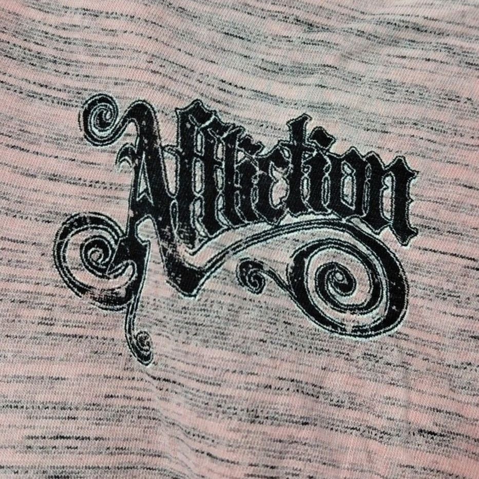 Affliction Affliction Pink Graphic Print Knit Sleeveless Tank Top Women Size XS Size XS / US 0-2 / IT 36-38 - 3 Thumbnail