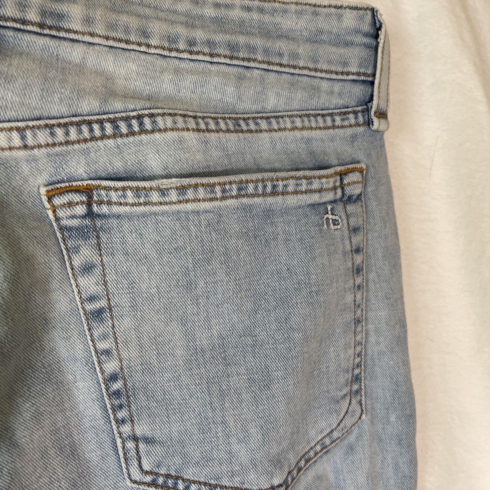 Rag & Bone Dre Low Rise Slim Boyfriend Jeans in JADE Size 26