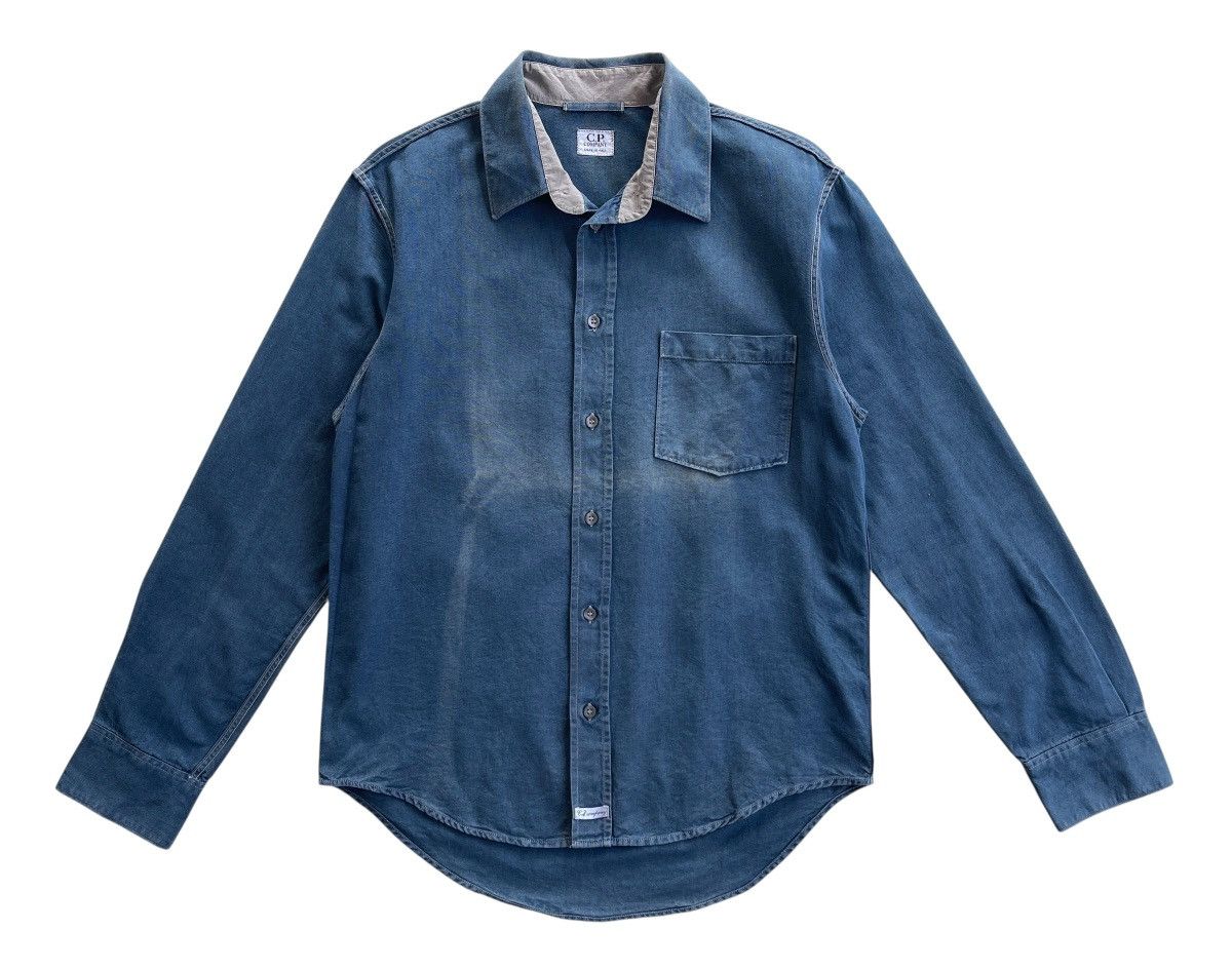 C.P. Company C.P Company Massimo Osti Work Navy Shirt Size US M / EU 48-50 / 2 - 2 Thumbnail