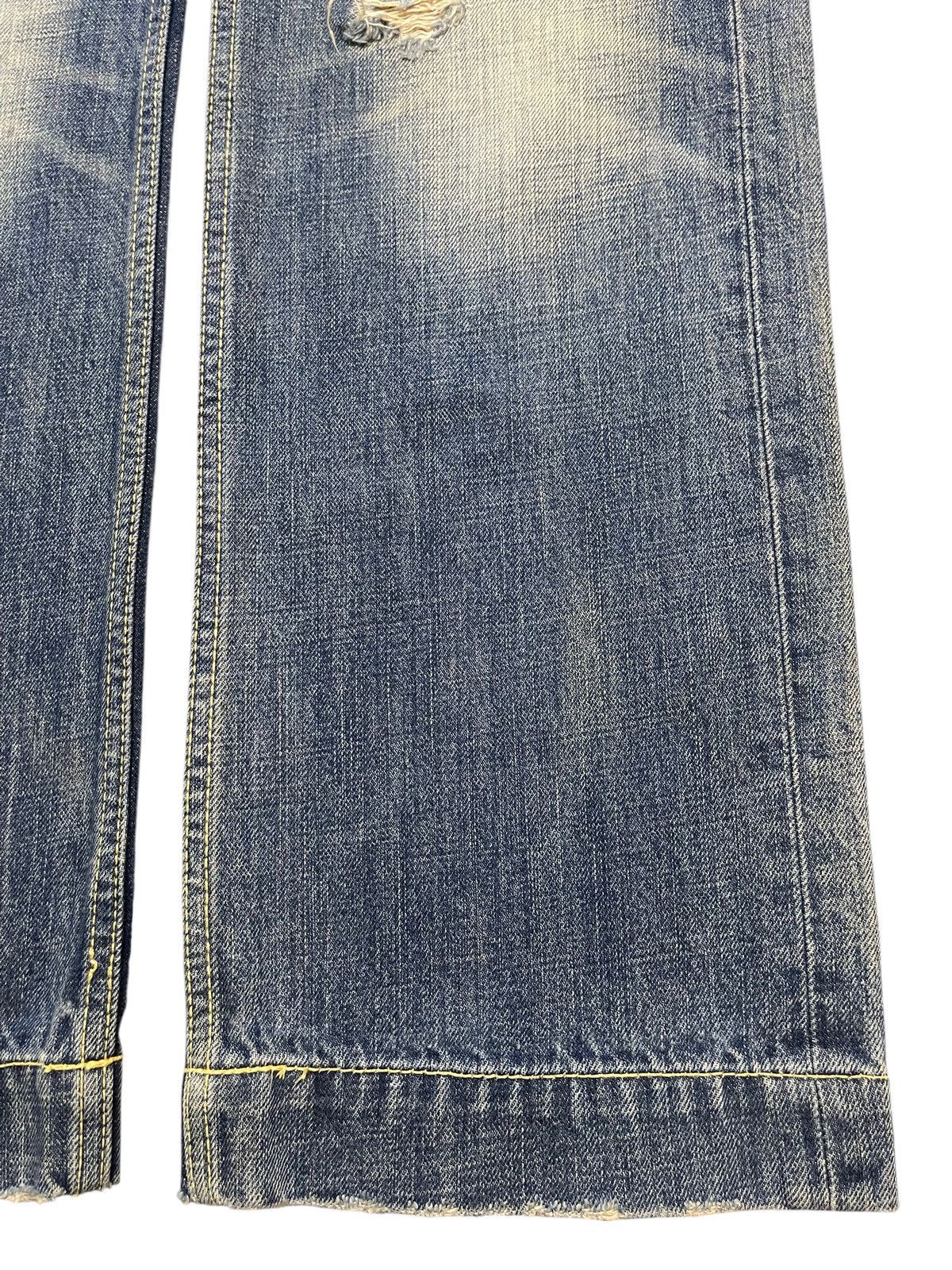 Evisu Vintage Japanese Brand Faded Stone Wash Distress Baggy Jeans Size US 29 - 8 Thumbnail