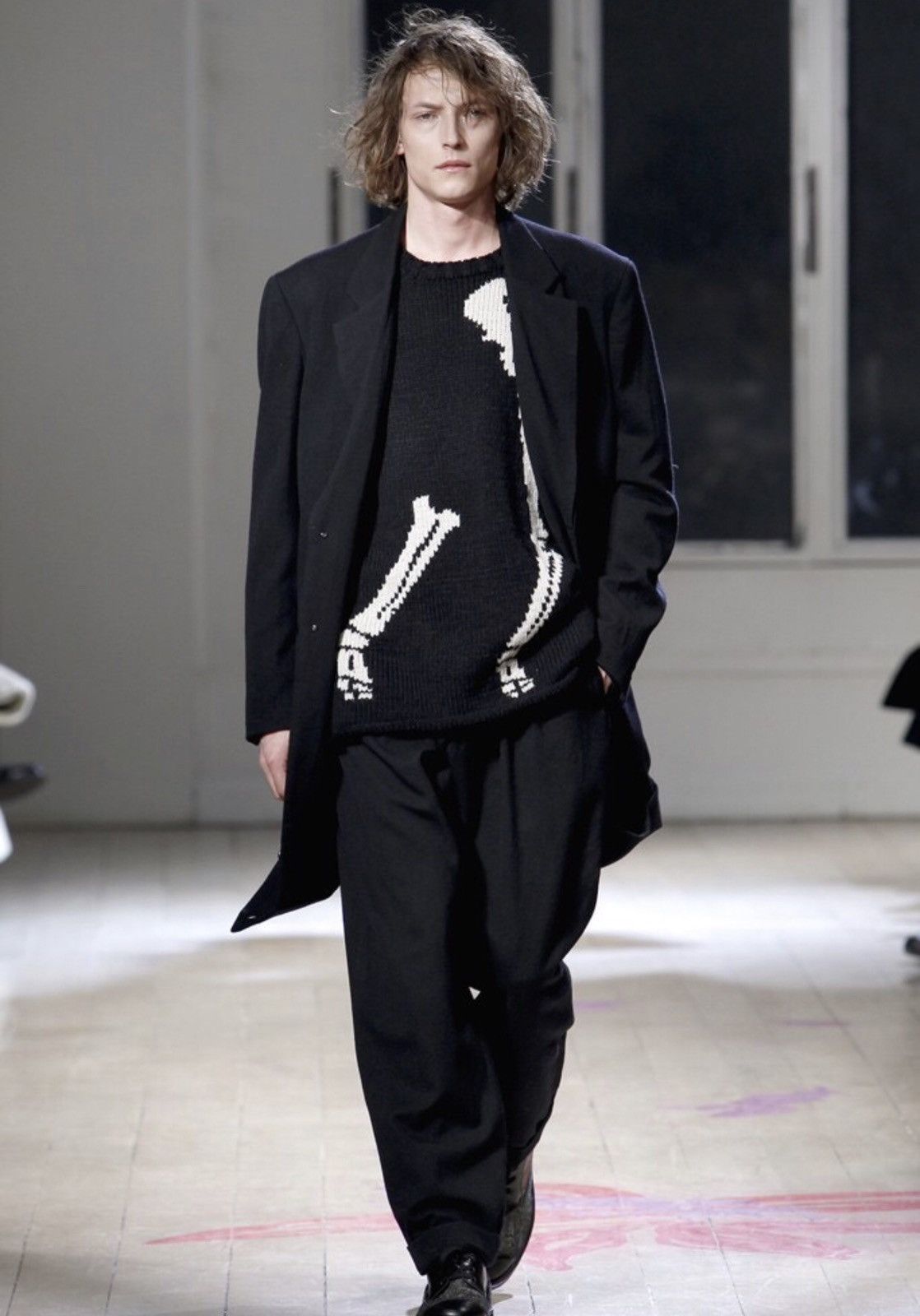Yohji Yamamoto Yohji Yamamoto 22aw Replica Skeleton Sweater 2412- Size US L / EU 52-54 / 3 - 3 Thumbnail