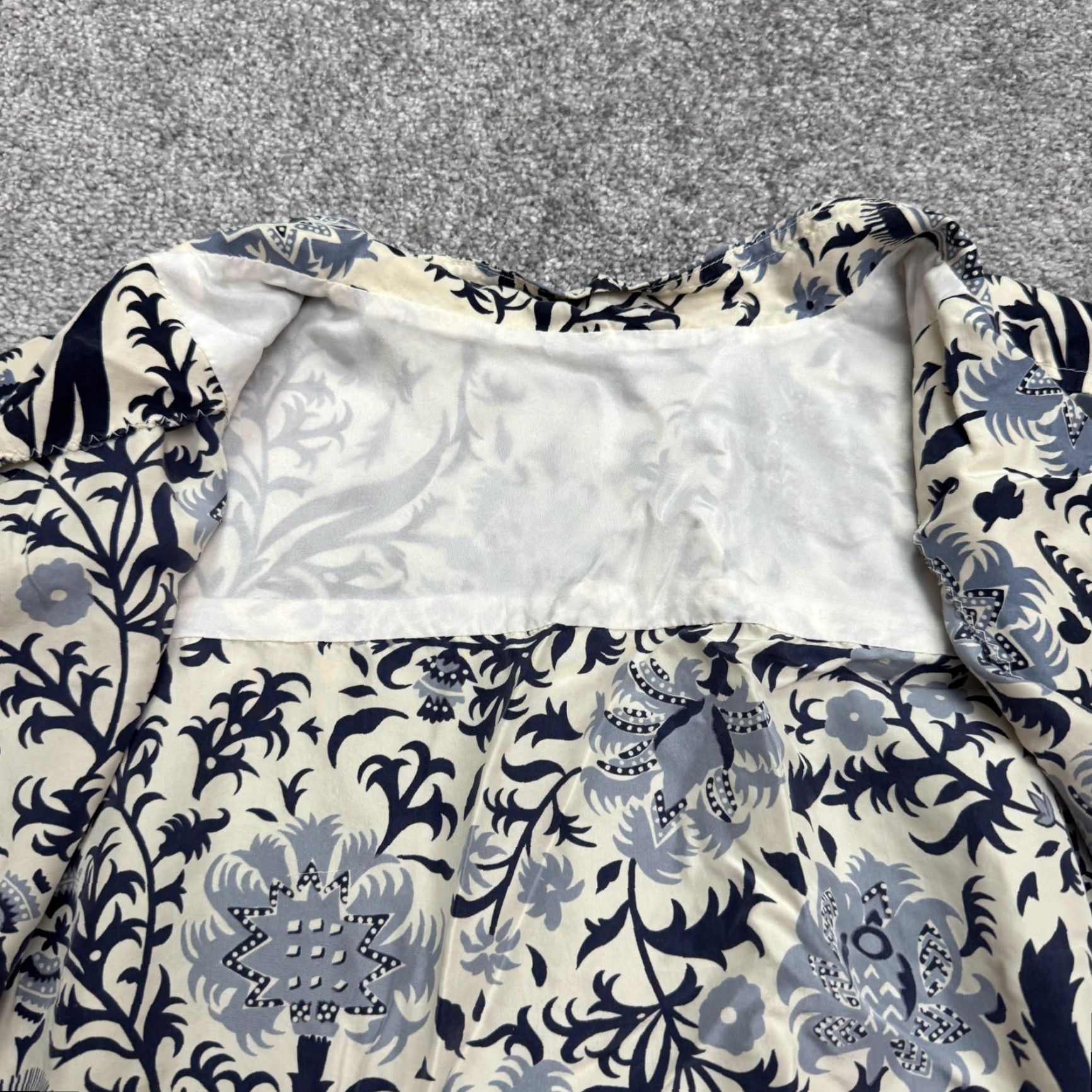 Vintage Unbranded Shirt Womens XL Multi Printed Silky Button Up Blouse Short Sleeve Boho Size XL / US 12-14 / IT 48-50 - 4 Thumbnail