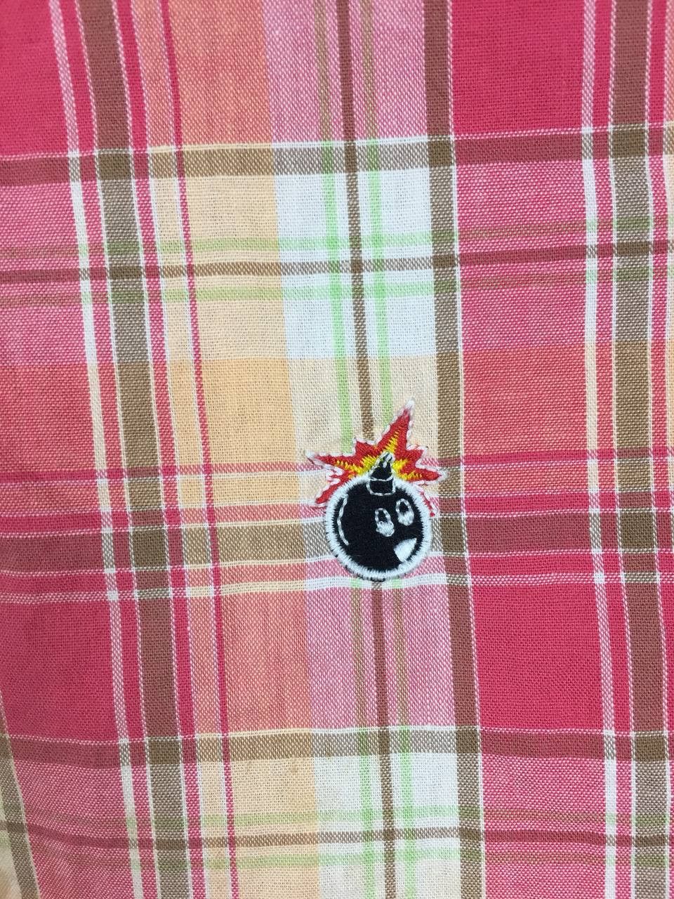The Hundreds The Hundreds Public Label Adam Bomb Logo Plaid Shirt Size L Size US L / EU 52-54 / 3 - 4 Thumbnail