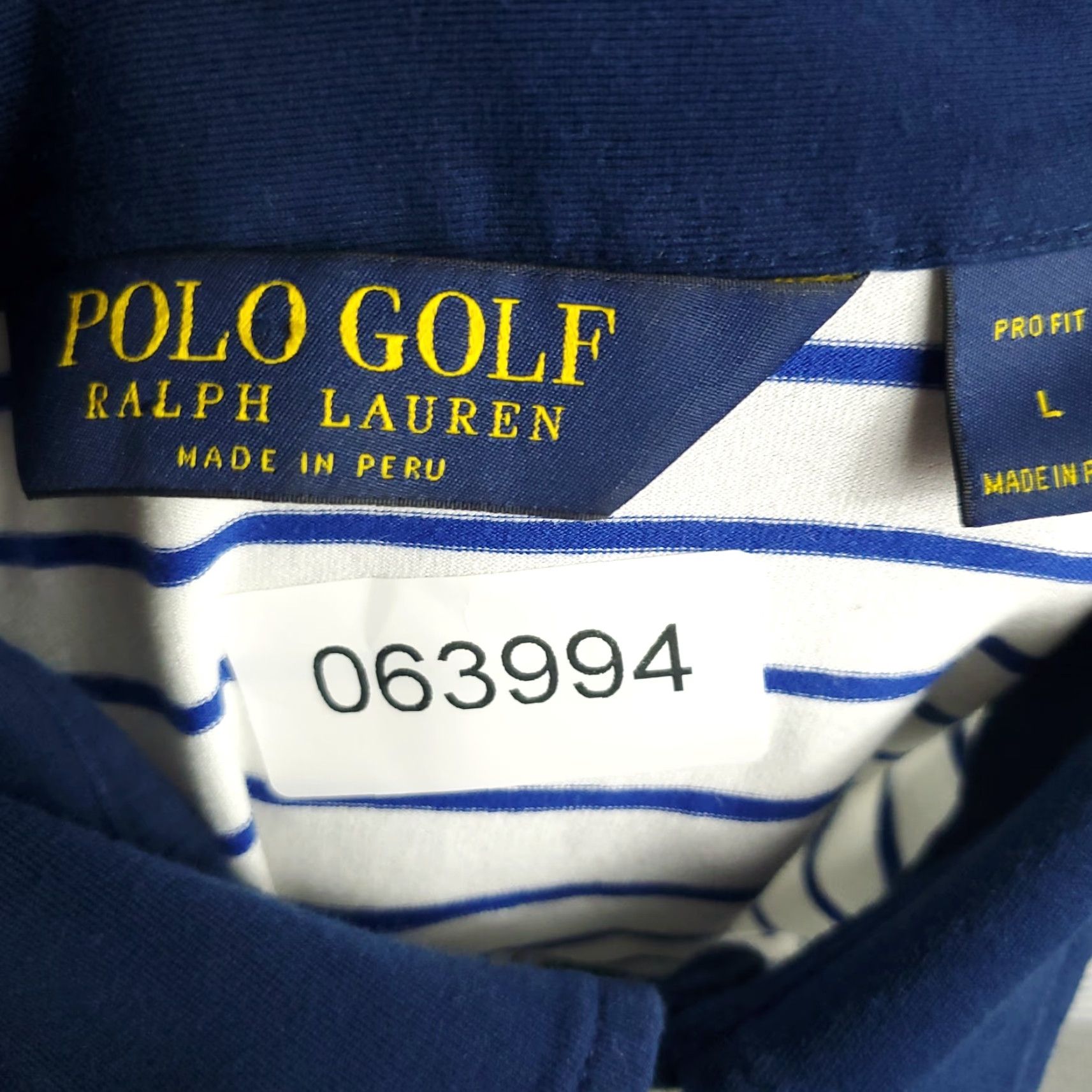Ralph Lauren Ralph Lauren Polo Shirt Mens Large White Blue Striped Short Sleeve Activewear Size US L / EU 52-54 / 3 - 8 Thumbnail
