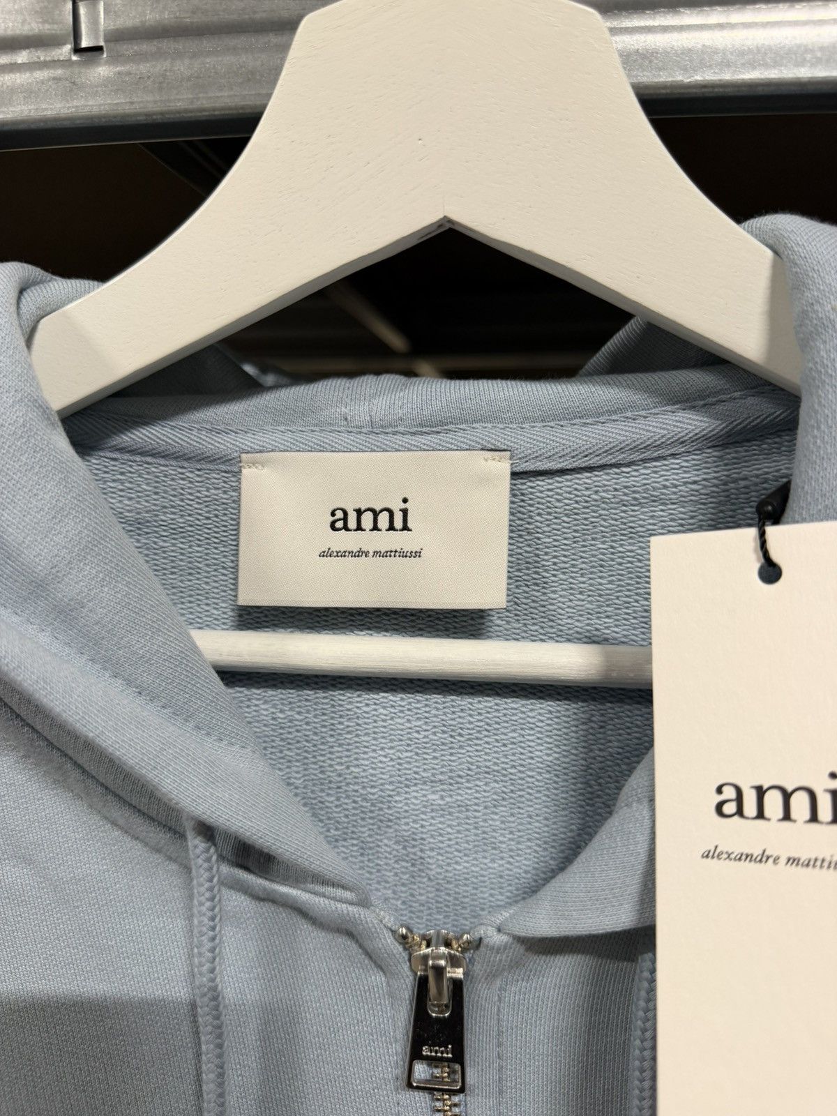 AMI Ami Paris Zip Logo Hoodie NEW Size US L / EU 52-54 / 3 - 4 Thumbnail