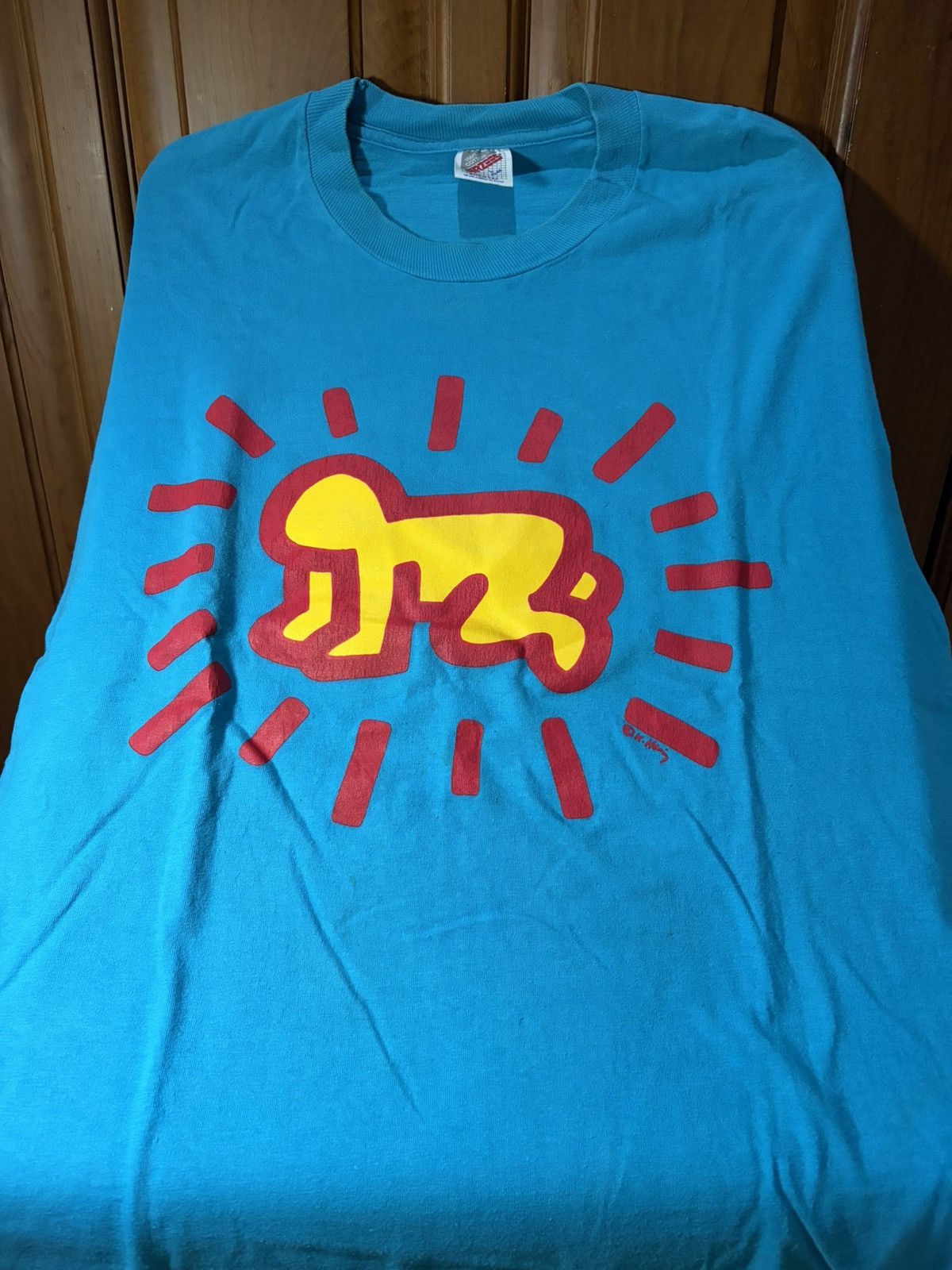 Keith Haring Vintage Keith Haring " Radiant Baby " Size US L / EU 52-54 / 3 - 1 Thumbnail