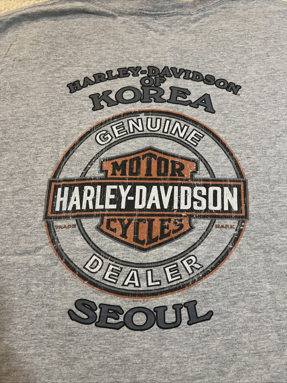 Harley Davidson Harley Davidson Korea Seoul Front And Back Hit Giant Eagle Size US XXL / EU 58 / 5 - 3 Thumbnail