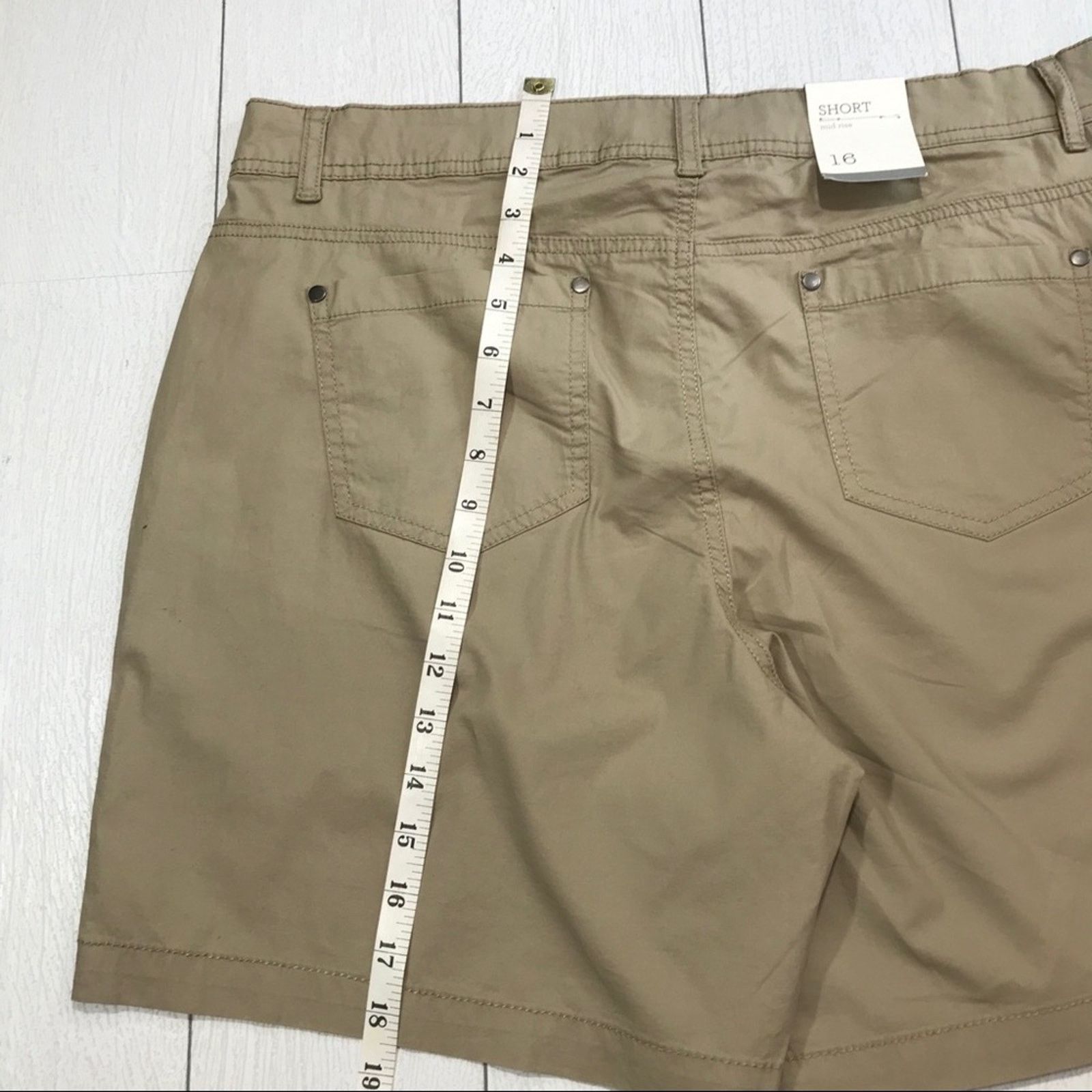 Other STYLE & CO Tan Shorts Size 16 NWT Size 38" / US 16 / IT 52 - 6 Thumbnail