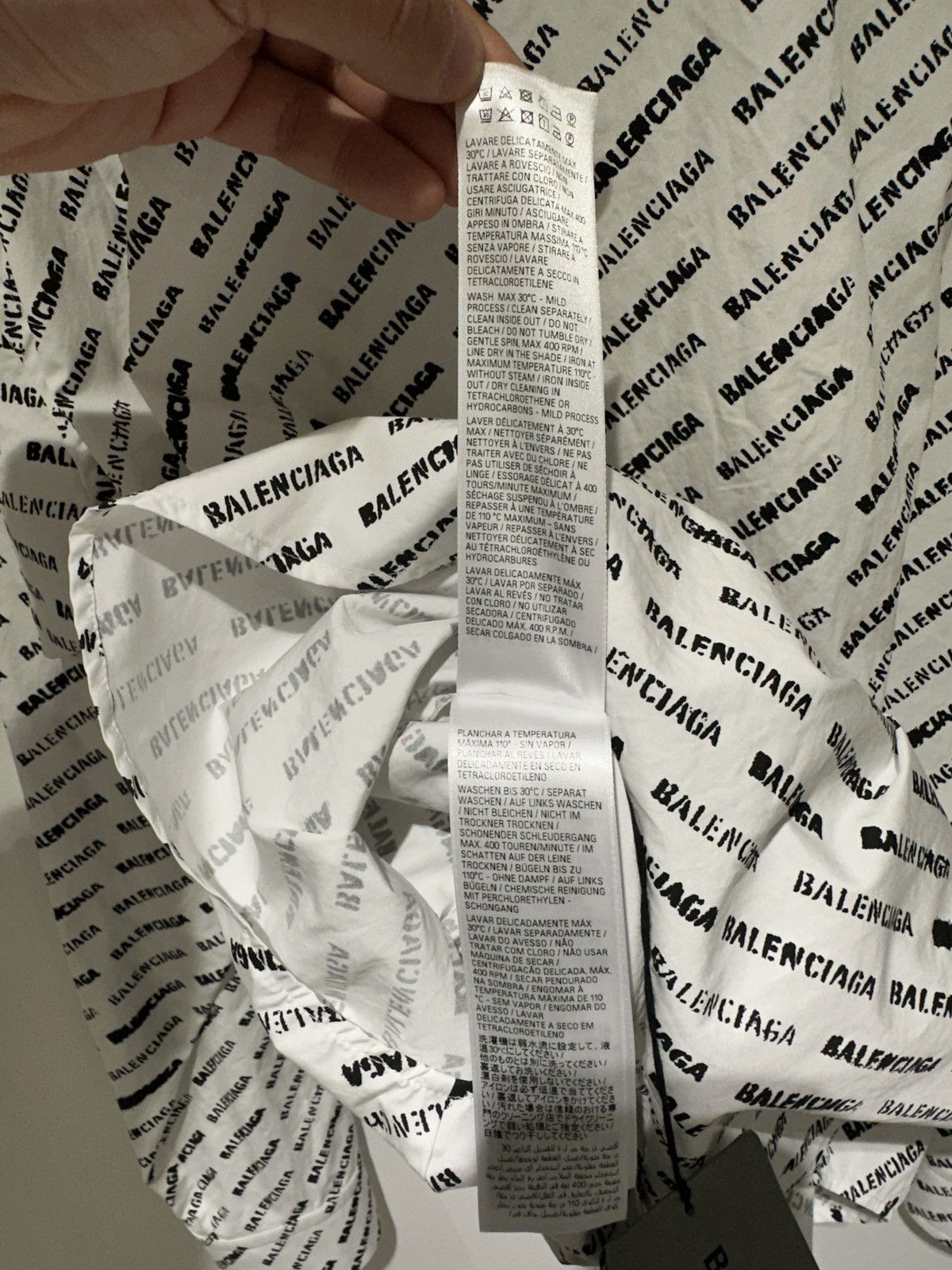 Balenciaga Balenciaga Logo-Print Shirt Size US XS / EU 42 / 0 - 6 Thumbnail