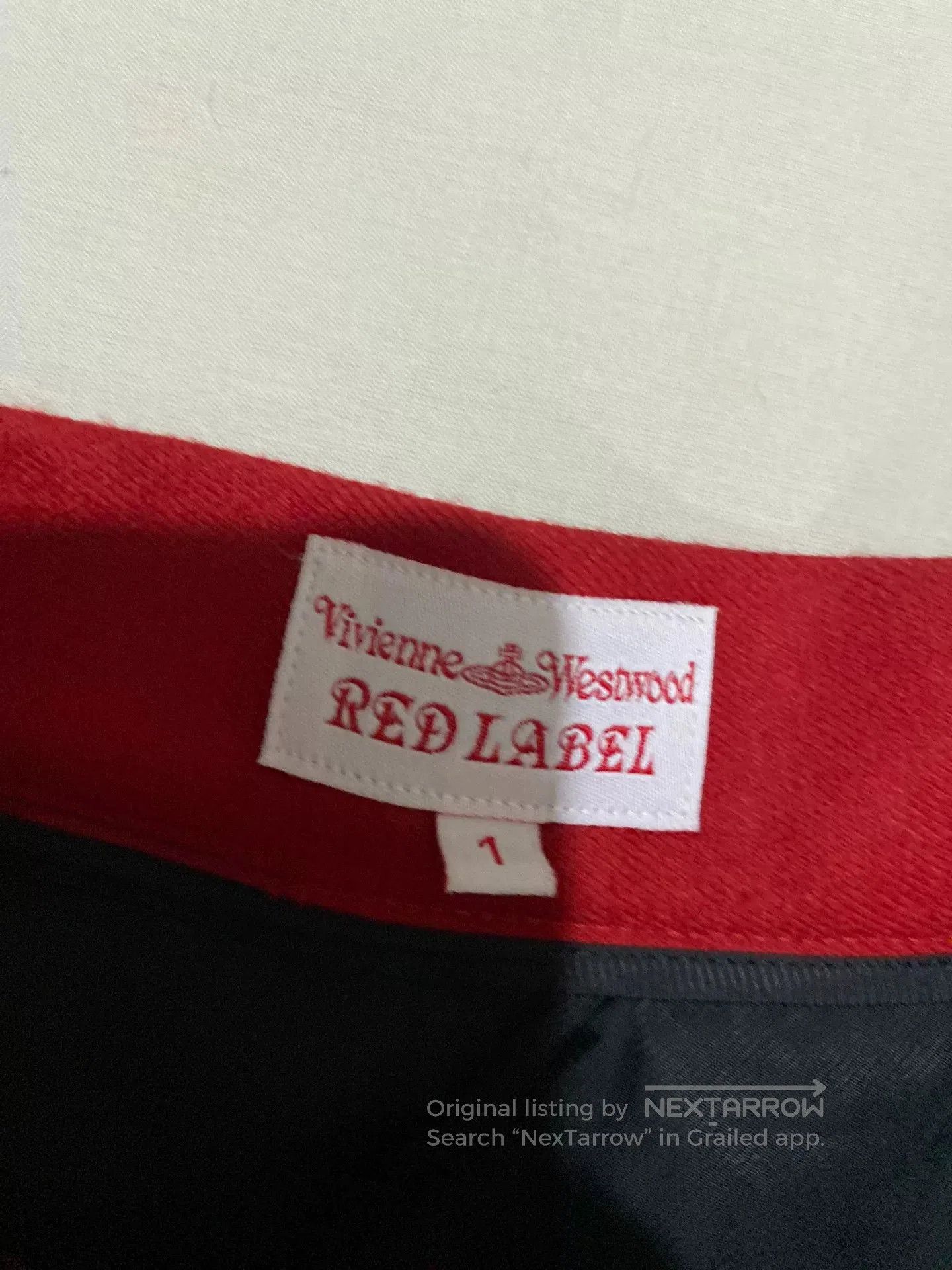 Vivienne Westwood vivienne westwood red wool half skirt. Size 23" - 3 Thumbnail
