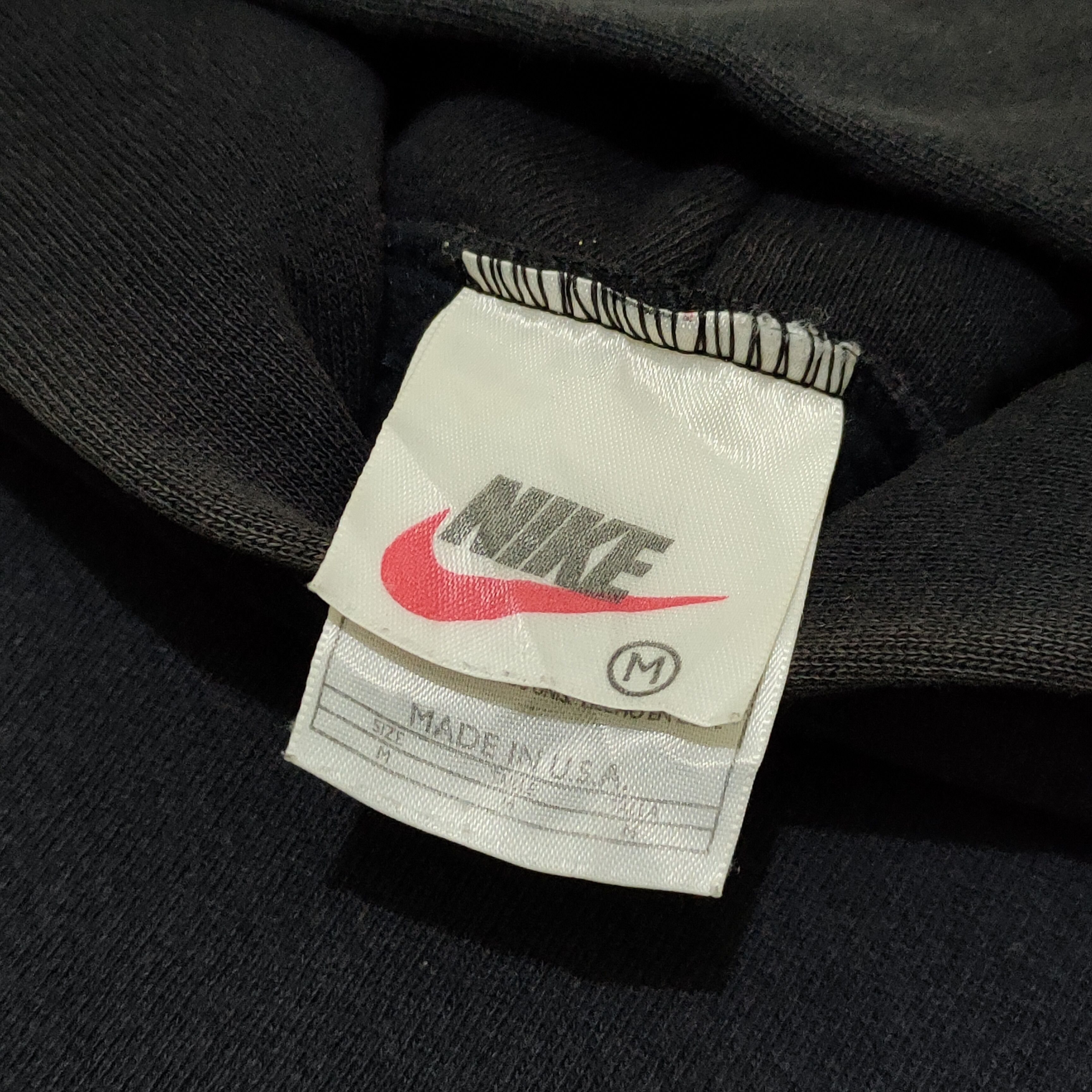 Nike × Vintage Vintage Nike Center Swoosh Black 90s Size US M / EU 48-50 / 2 - 4 Thumbnail