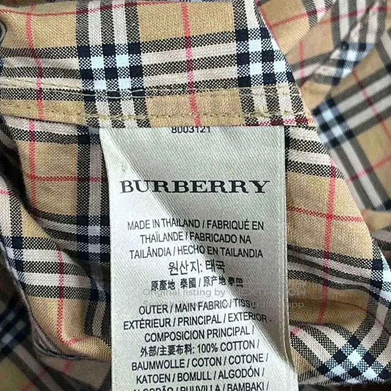 MR & MRS ITALY Burberry Khaki Plaid Women's Shirt. Size M / US 6-8 / IT 42-44 - 4 Thumbnail