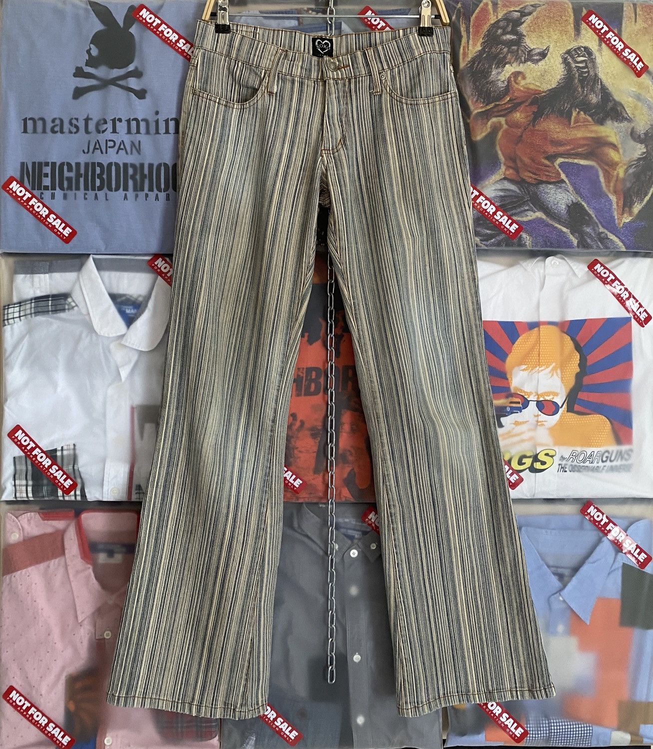 Hysteric Glamour × Japanese Brand Xoxo Jeans Stripe Jeans Size US 30 / EU 46 - 1 Thumbnail