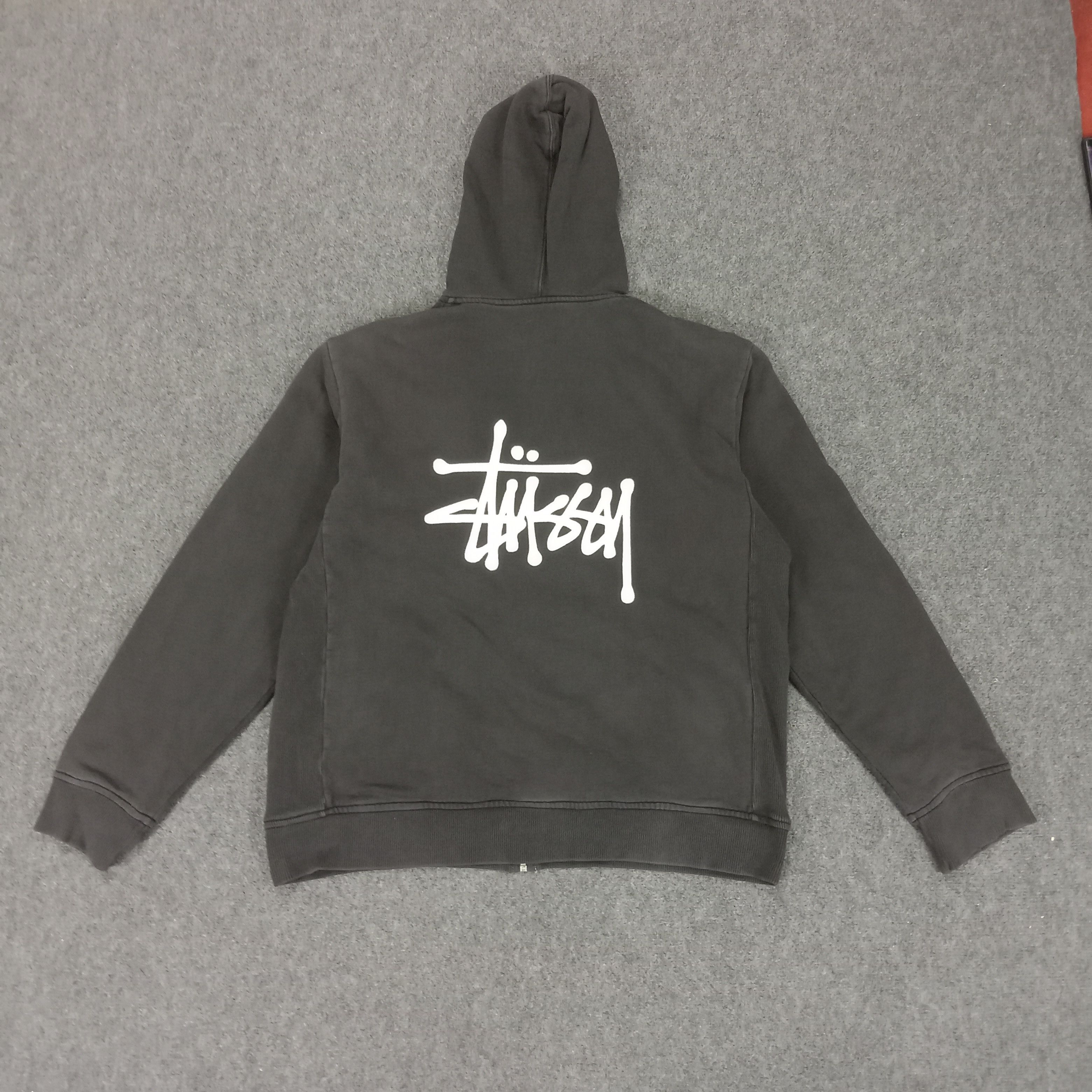 Stussy × Vintage Stussy Streetwear Style Spellout Hoodies Jacket Size US L / EU 52-54 / 3 - 4 Thumbnail