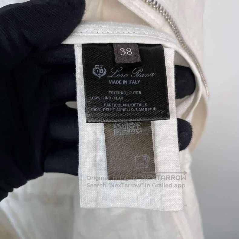 Loro Piana Loro Piana Linen zipper jacket, white Size XS / US 0-2 / IT 36-38 - 5 Thumbnail