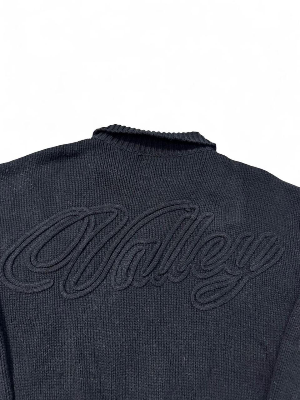 Vale Vale forever valley full zip cardigan sweater black embossed Size US S / EU 44-46 / 1 - 6 Thumbnail