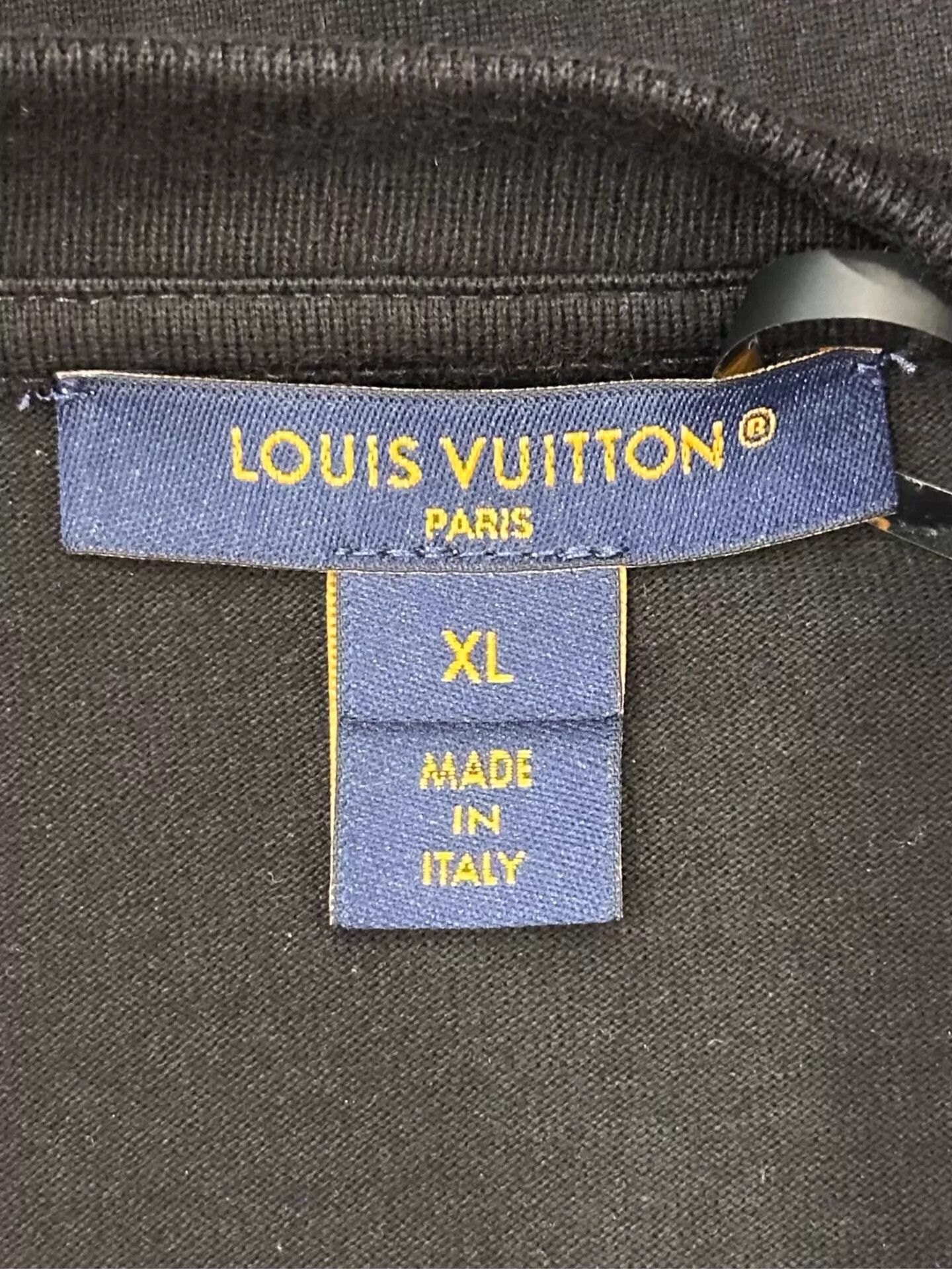 Louis Vuitton LV Women's Monogram Denim Pocket Black Short Sleeve Tee XL Size XL / US 12-14 / IT 48-50 - 6 Thumbnail
