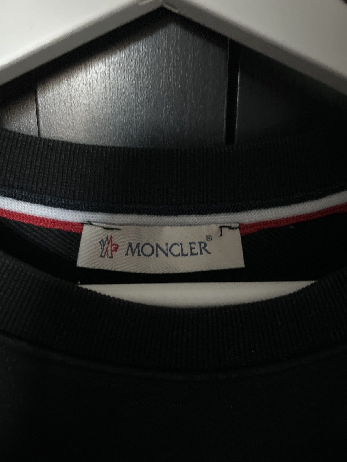 Moncler Moncler “Keep warm” black crewneck Size US XL / EU 56 / 4 - 5 Thumbnail