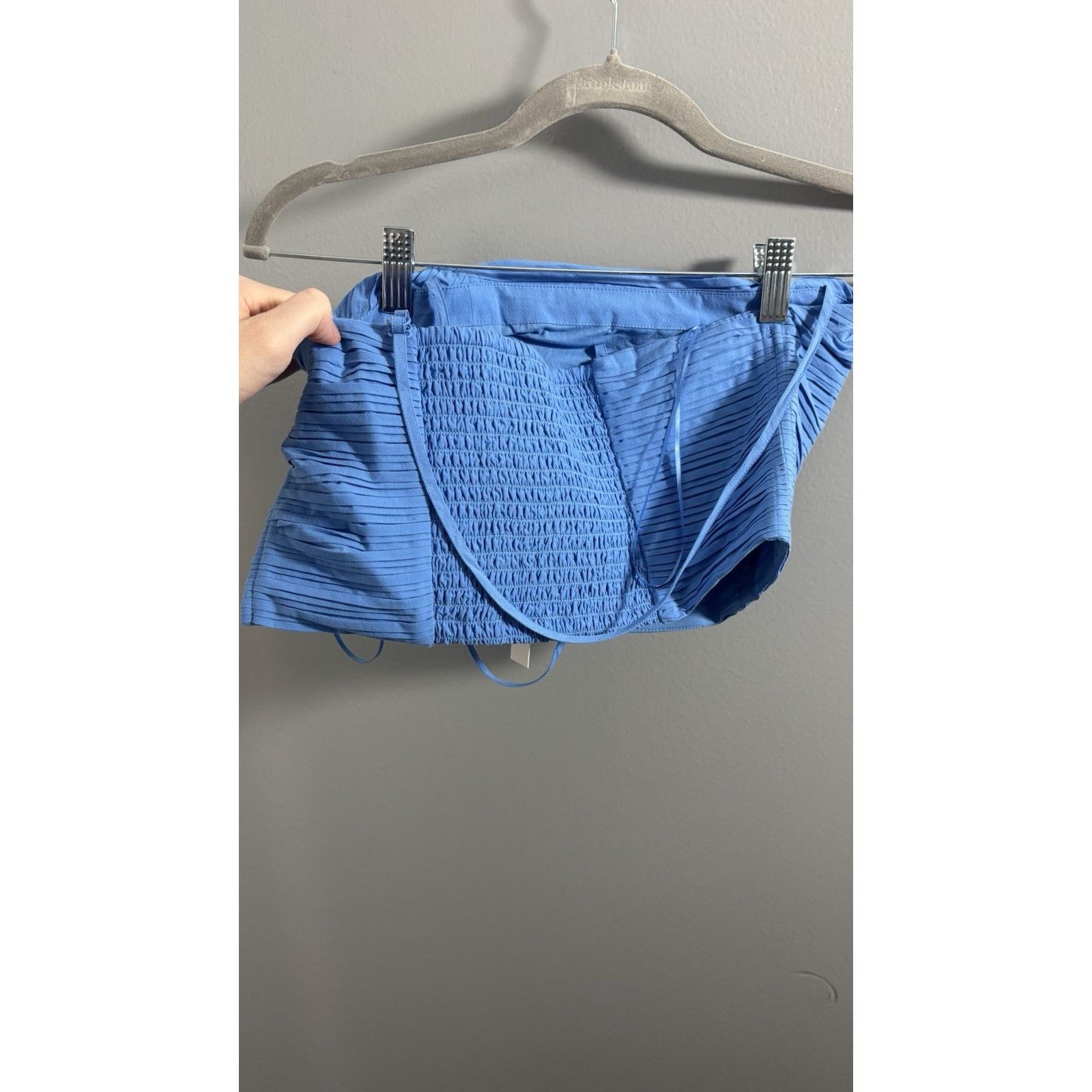 Madewell Madewell Blue Cropped Tank Tank 0 Size XS / US 0-2 / IT 36-38 - 2 Thumbnail