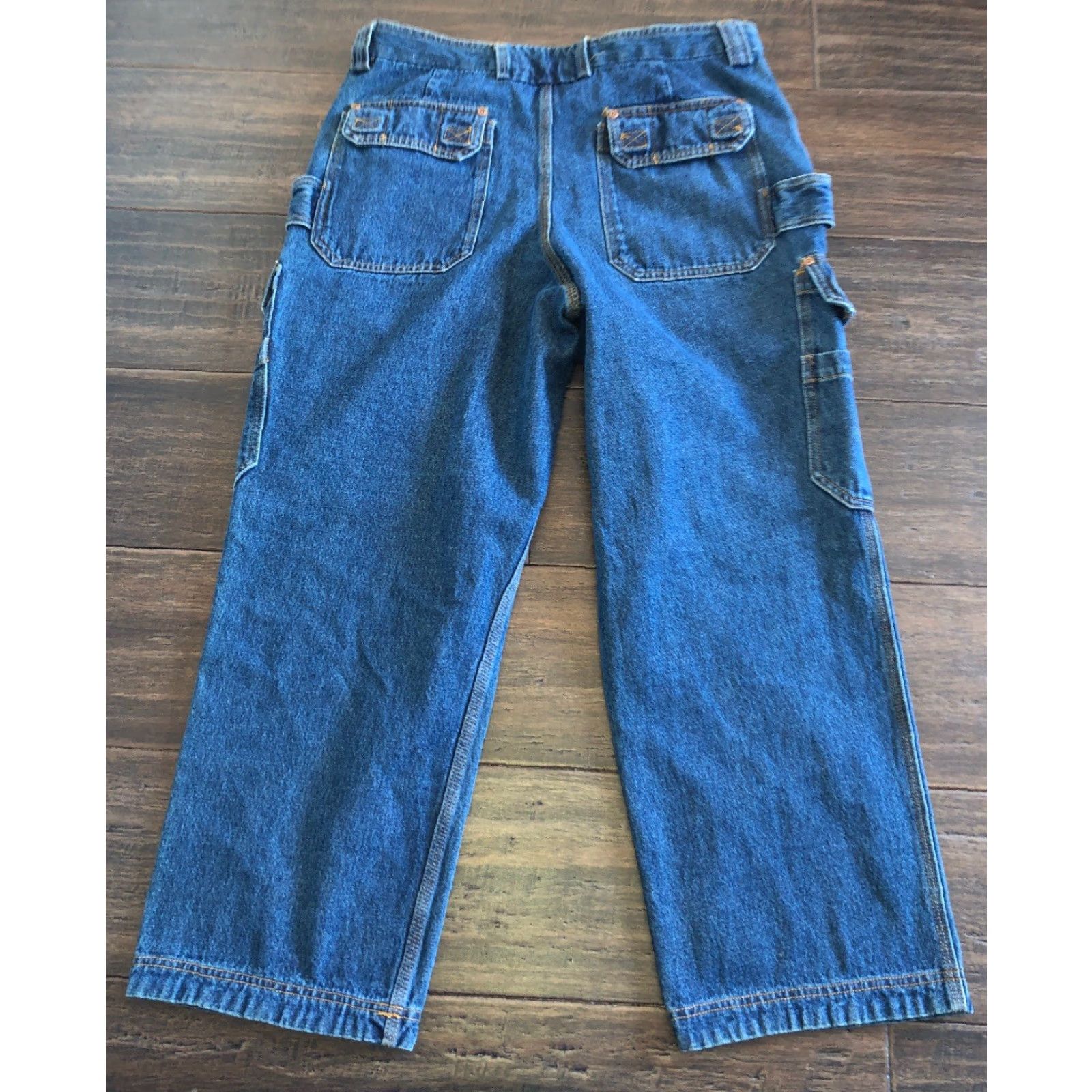 CO Duluth Trading Co Jeans Mens Casual Blue Size 38 Inseam 28.5 In Straight Blue Mens Size US 38 / EU 54 - 4 Thumbnail