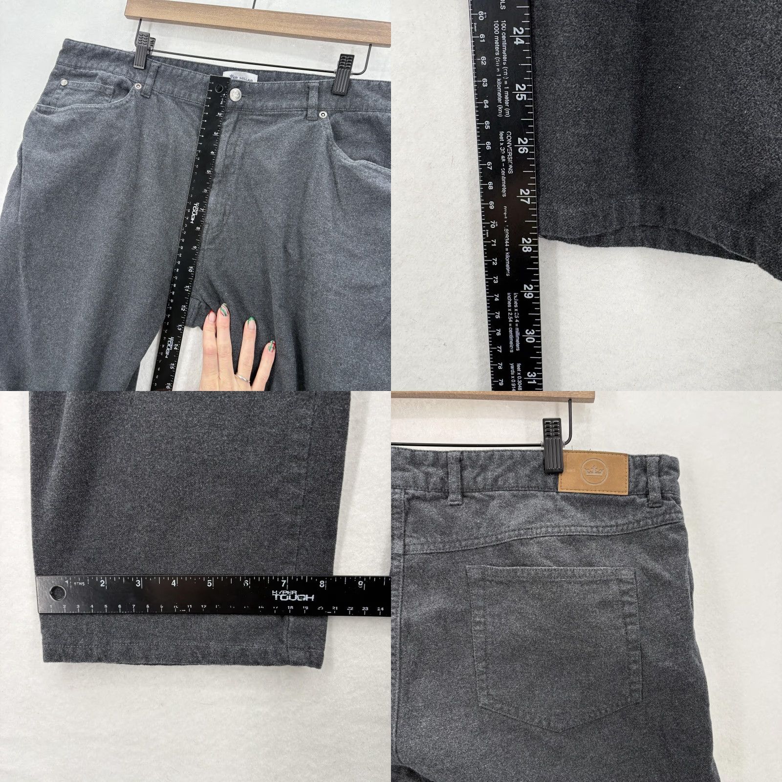 Peter Millar Peter Millar Pants Mens 40x28 Gray Flannel 5 Pocket Stretch Casual Chino Preppy Size US 40 / EU 56 - 8 Thumbnail